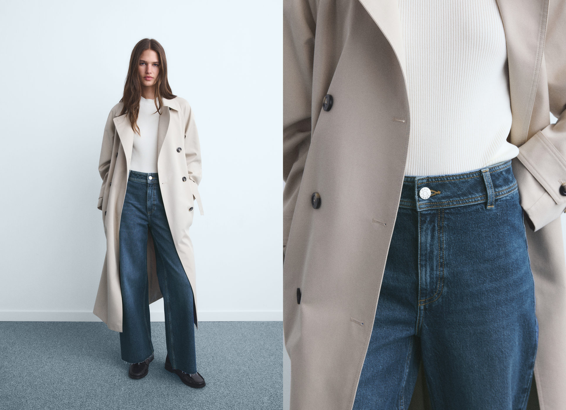 Culotte-Jeans mit hohem Bund Catherin - Panoramaansicht