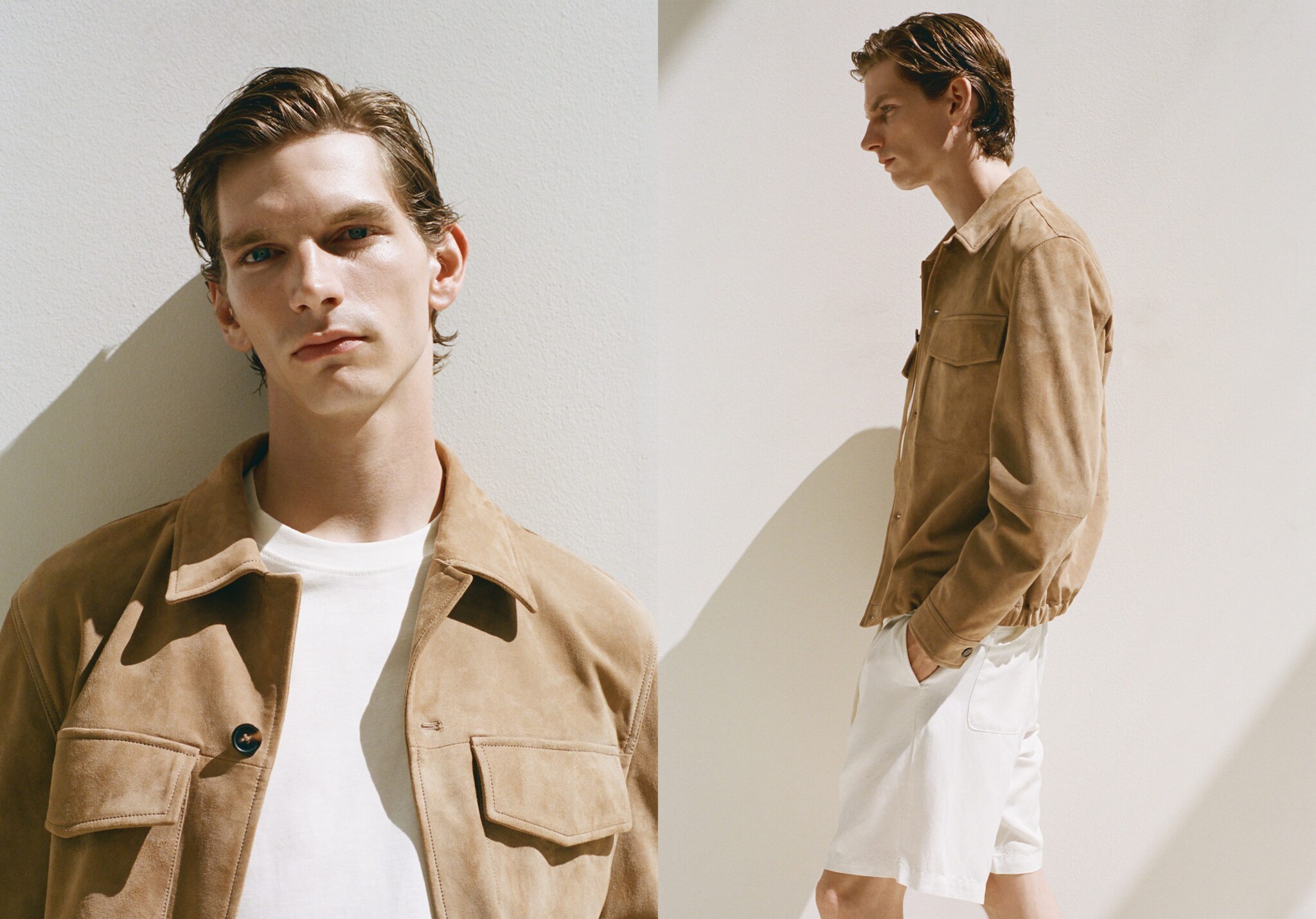100% leather jacket with pockets - Panoramic plane