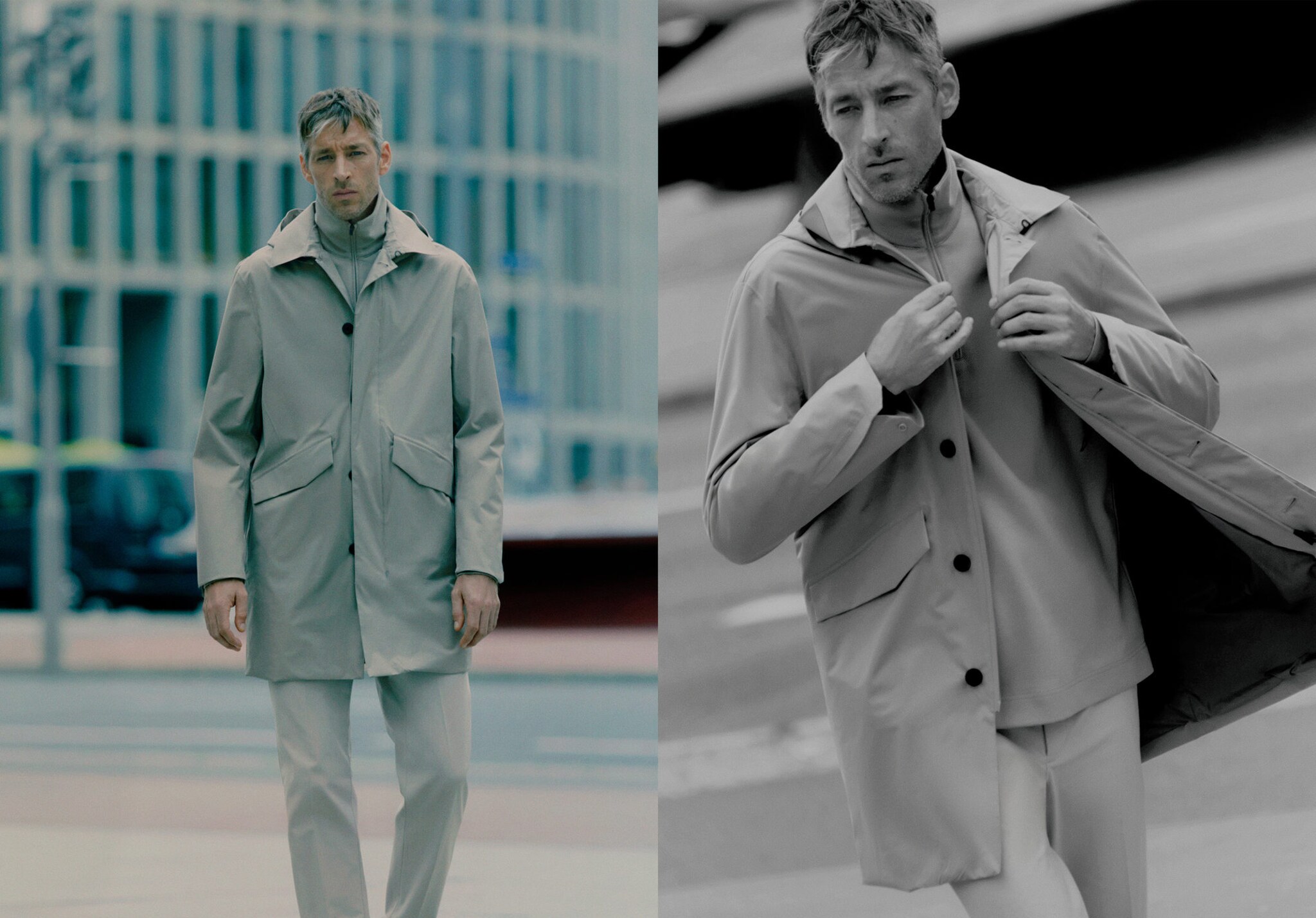 Thermolite® waterproof parka with pockets - Panoramic plane