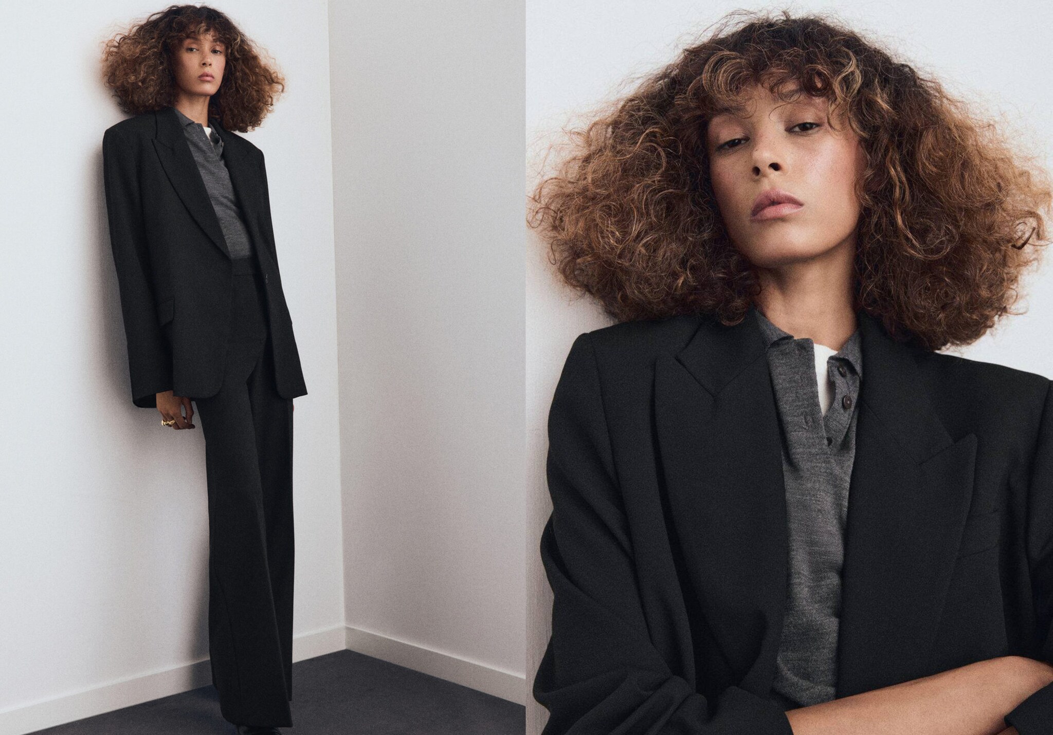 Suit blazer with flap pockets - Panoramic plane