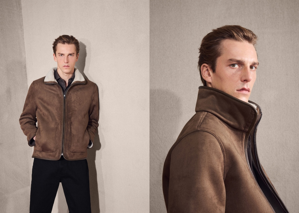 Reversible sheepskin jacket