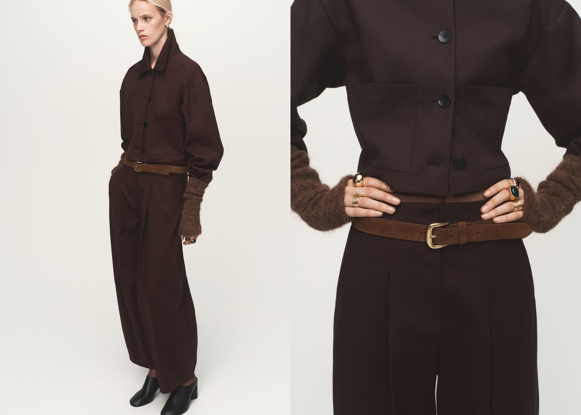 Cropped jacket with pockets - Panoramic plane