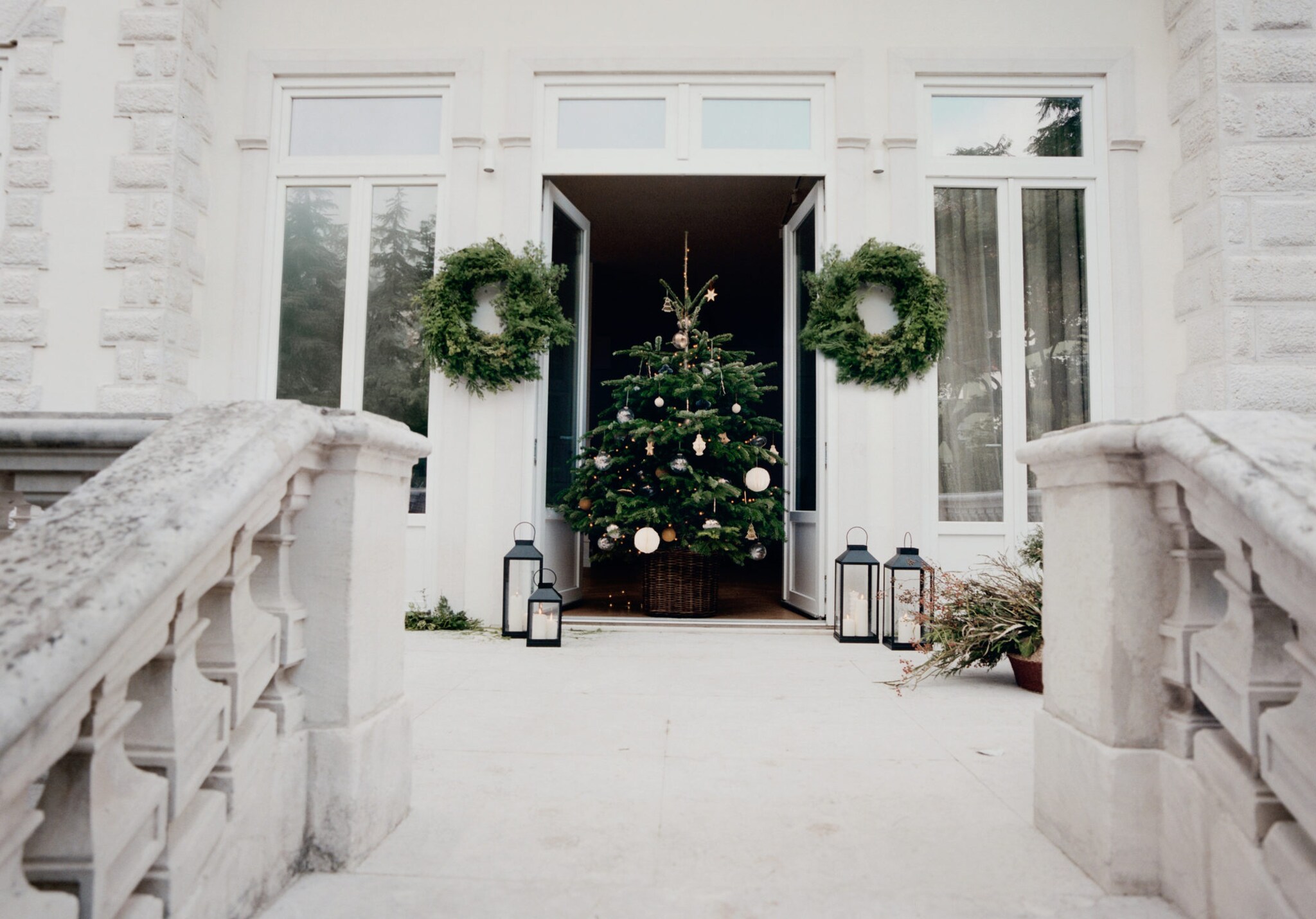 Large decorative candle holder - Panoramic plane