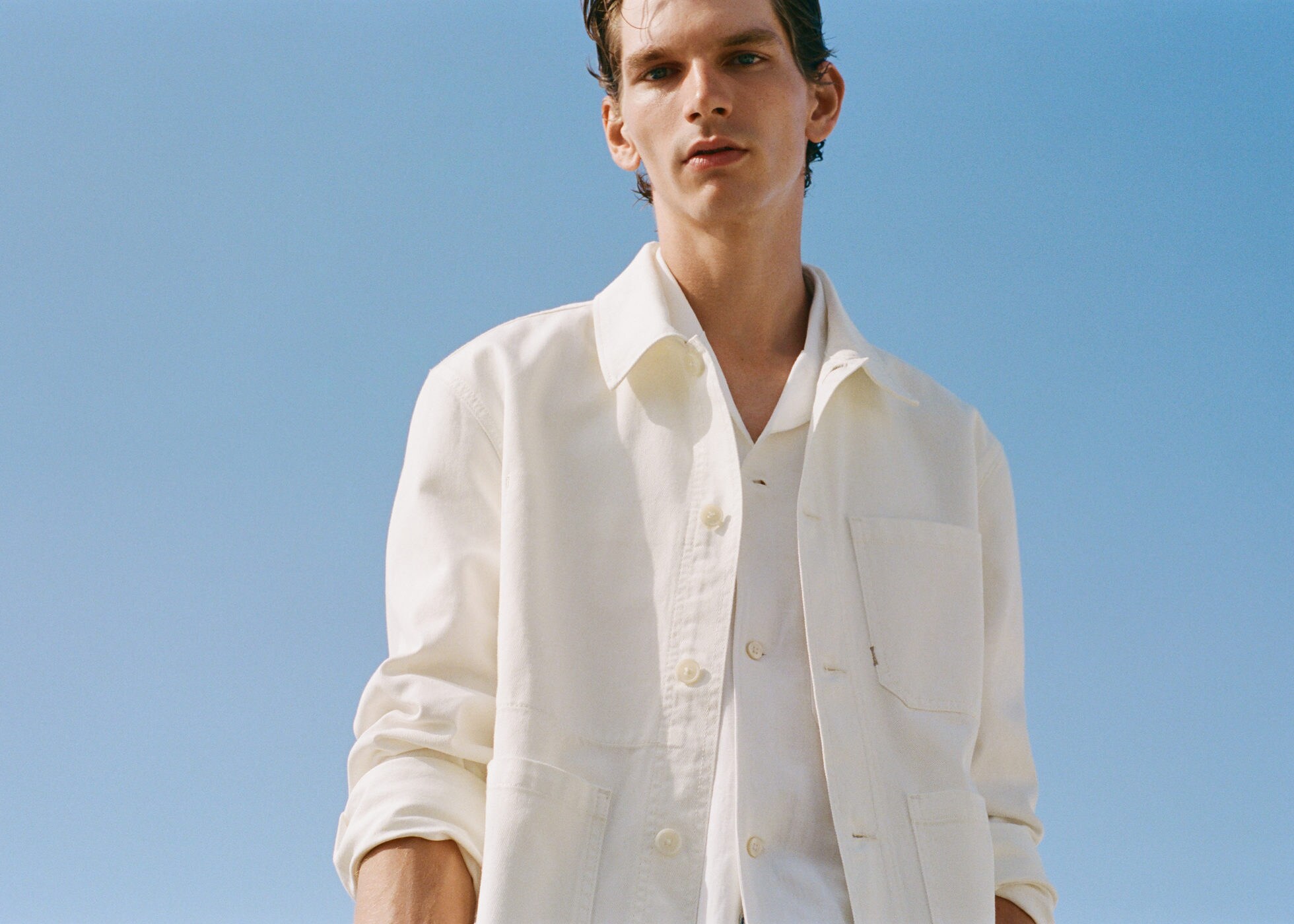 100% cotton denim jacket - Panoramic plane