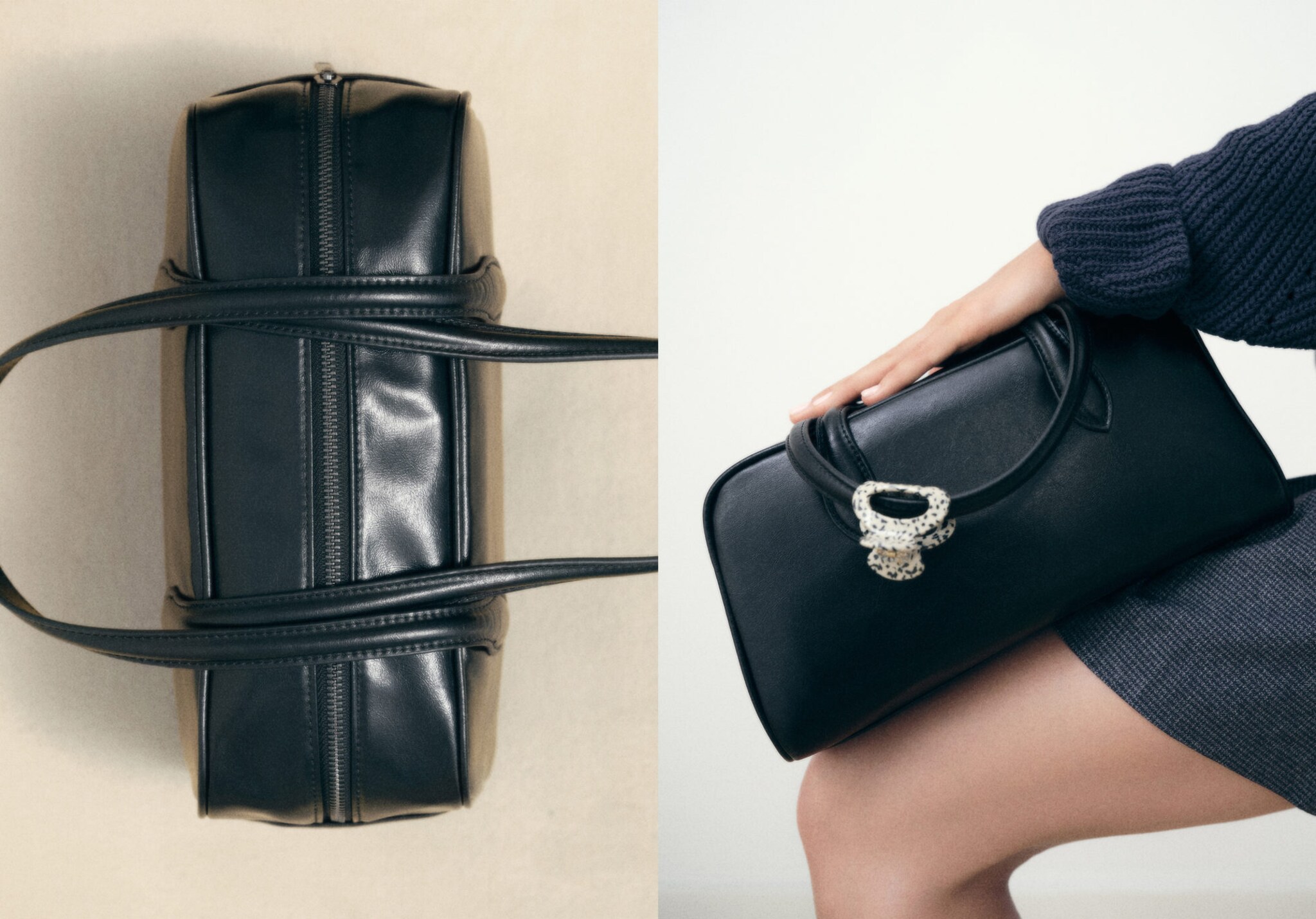 Bowling bag with leather-effect finish - Panoramic plane
