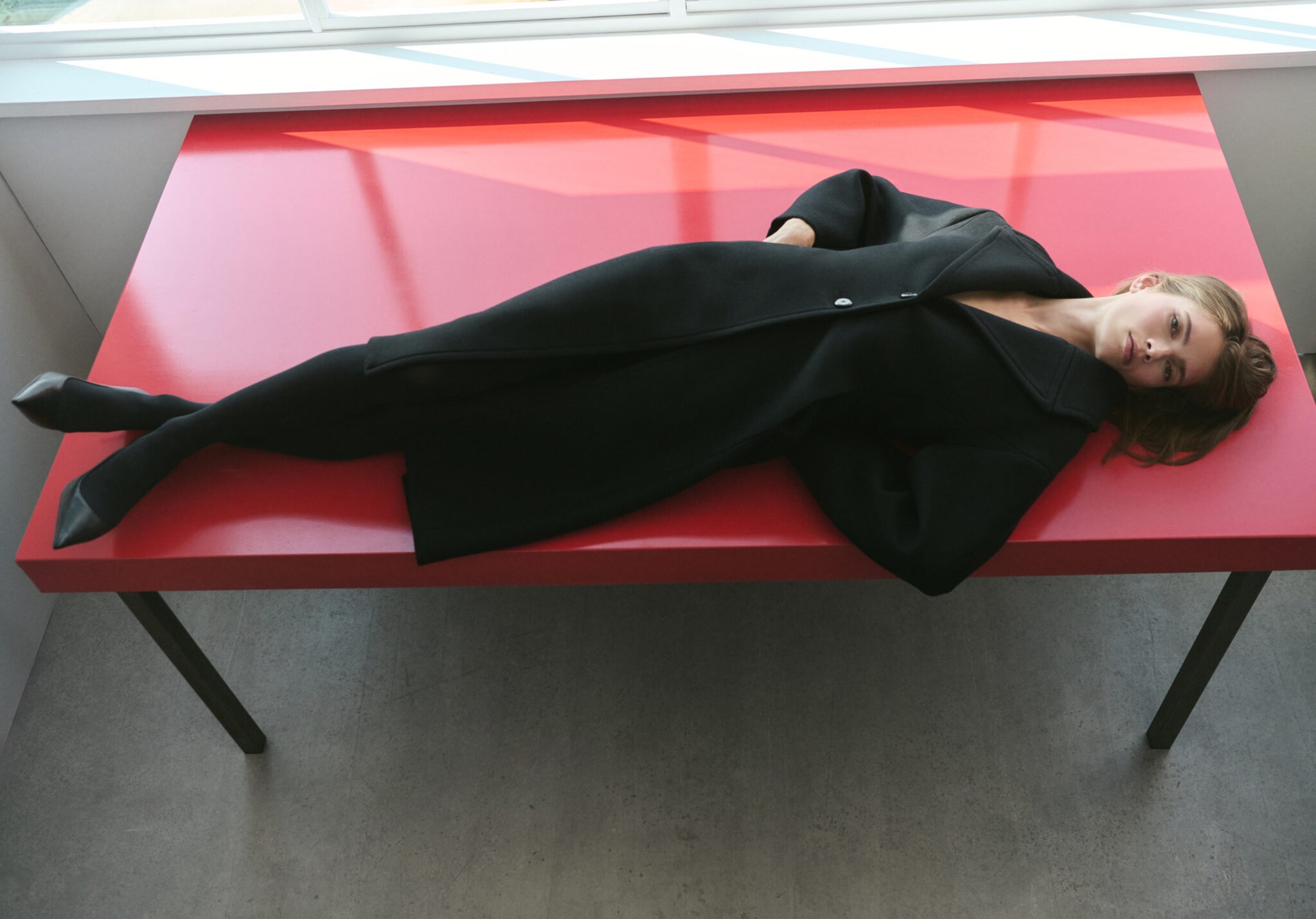 Abrigo lana estructurado - Plano panorámico