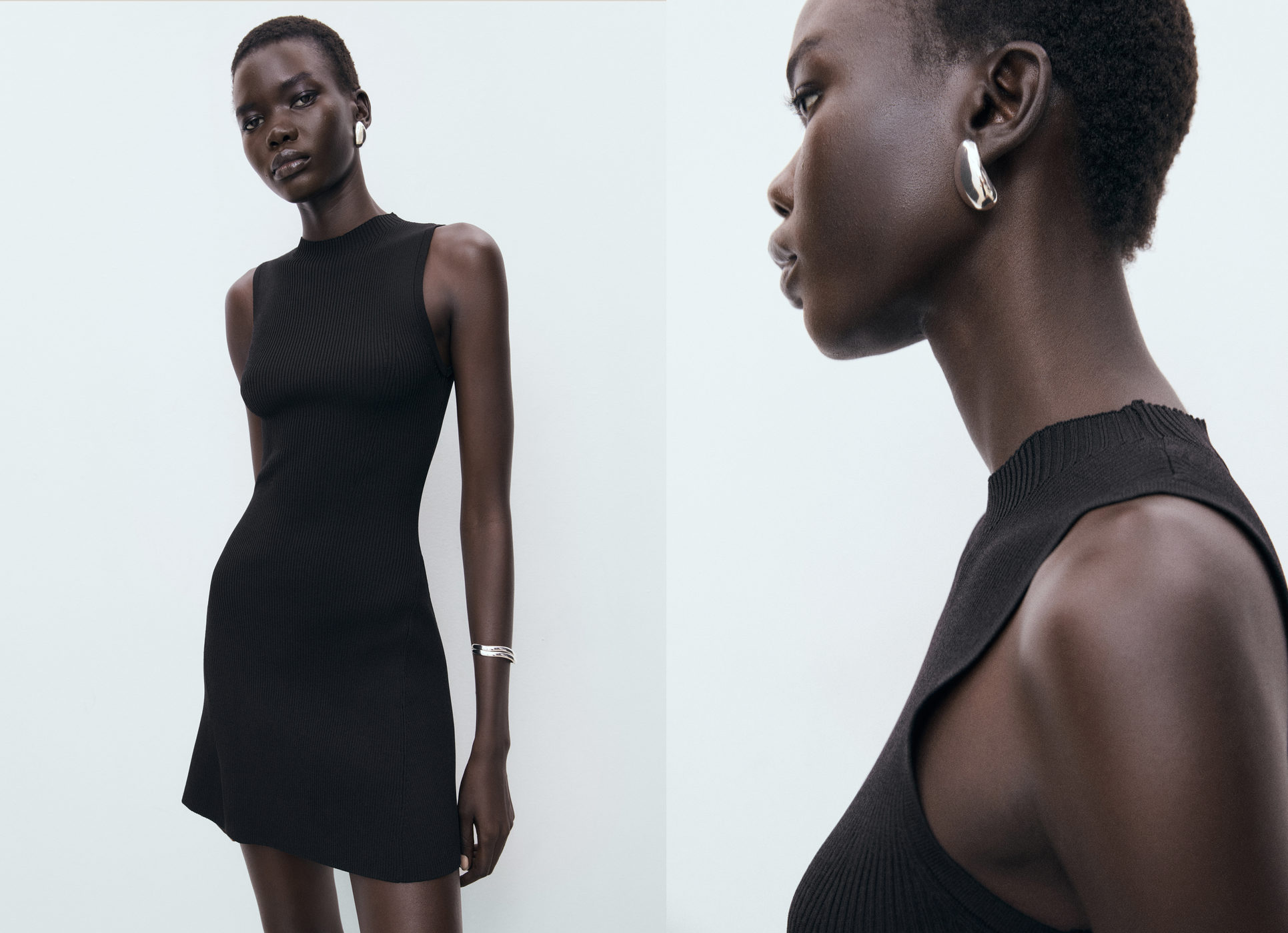 Fitted sweater dress - Panoramic plane