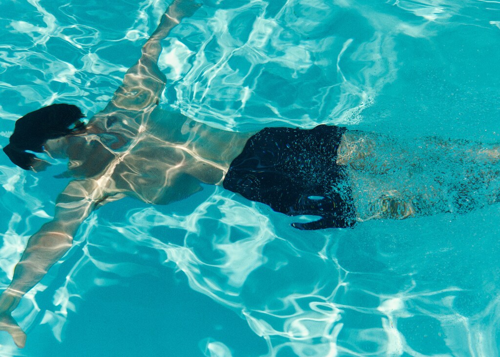 Basic drawstring swimsuit