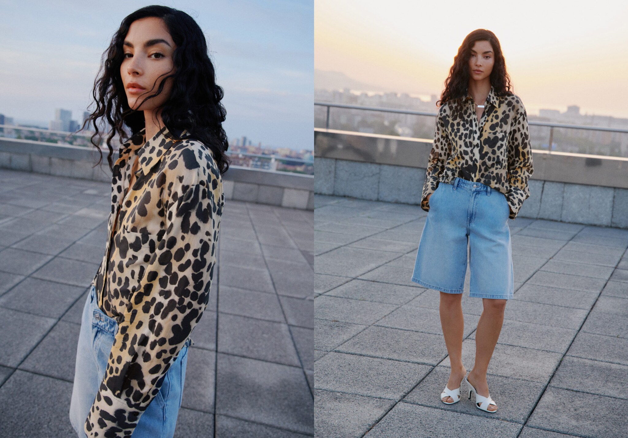 Camisa leopardo bolsillo - Plano panorámico
