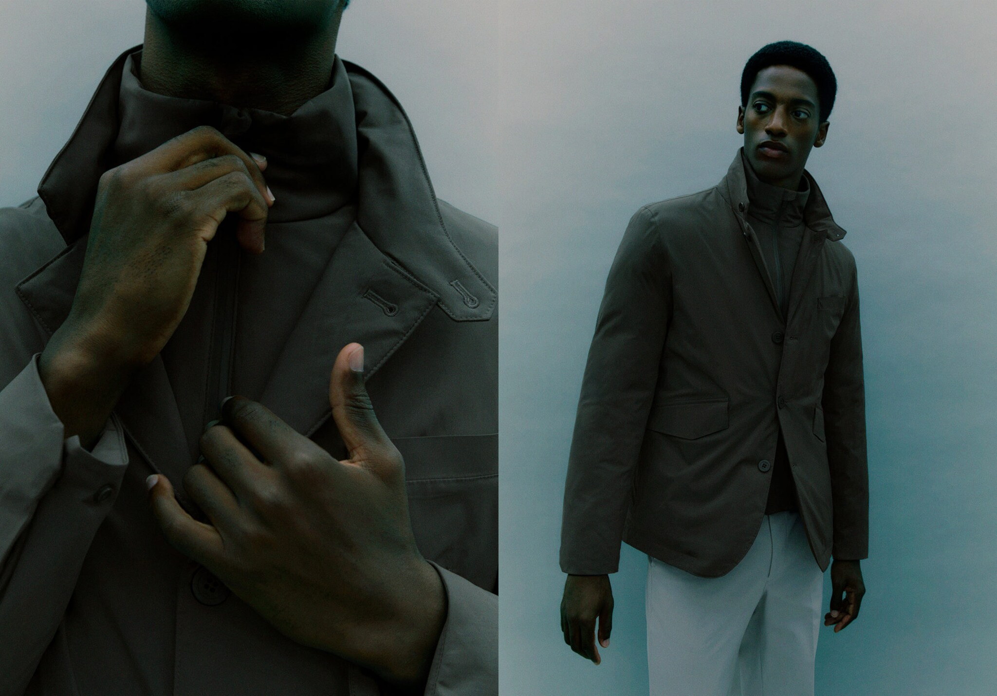 Waterproof Thermolite® jacket with pockets - Panoramic plane