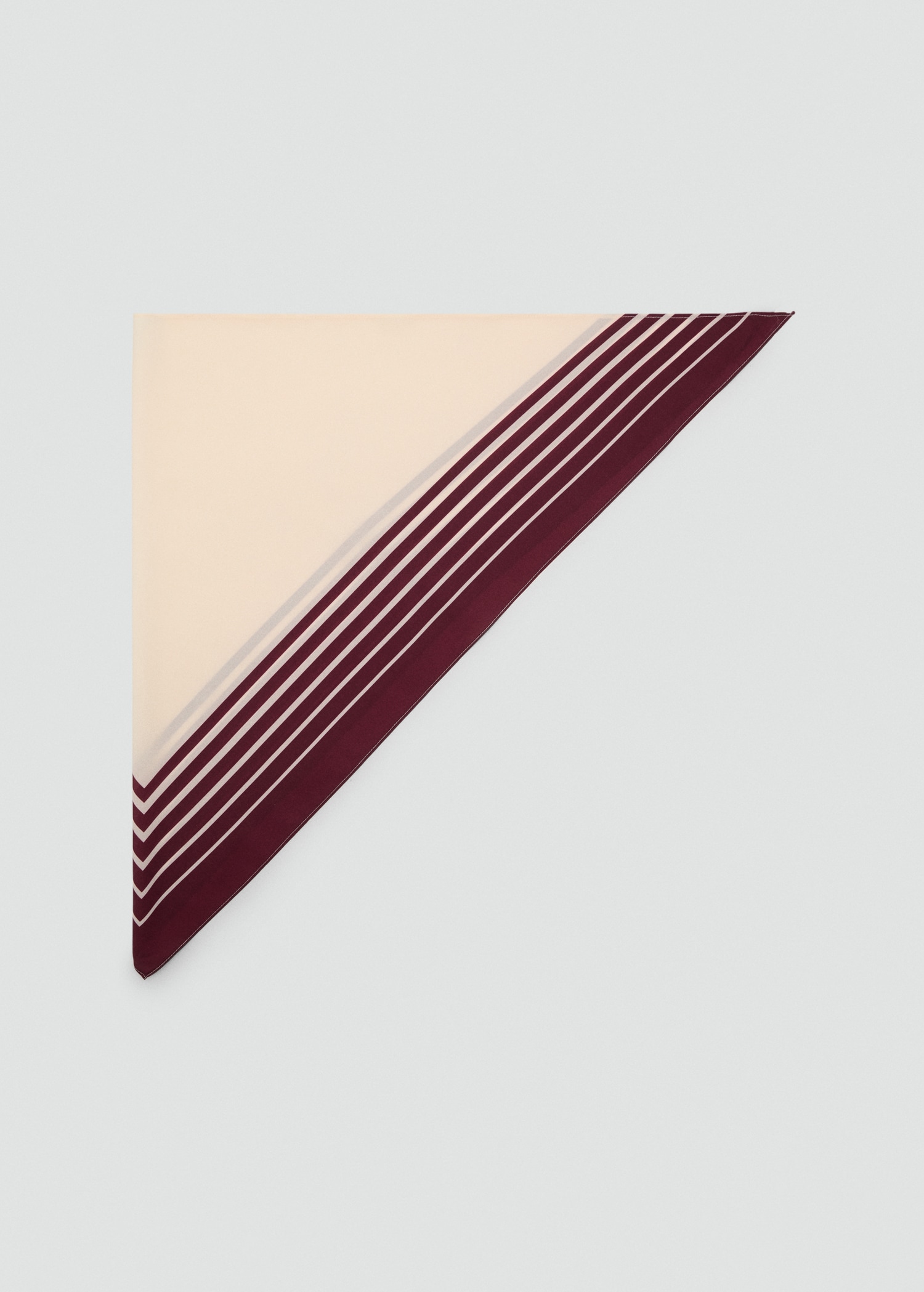 Striped satin scarf - Article without model