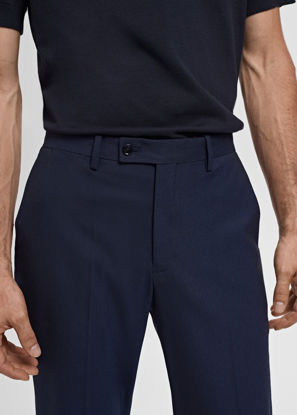 Monaco slim-fit suit pants