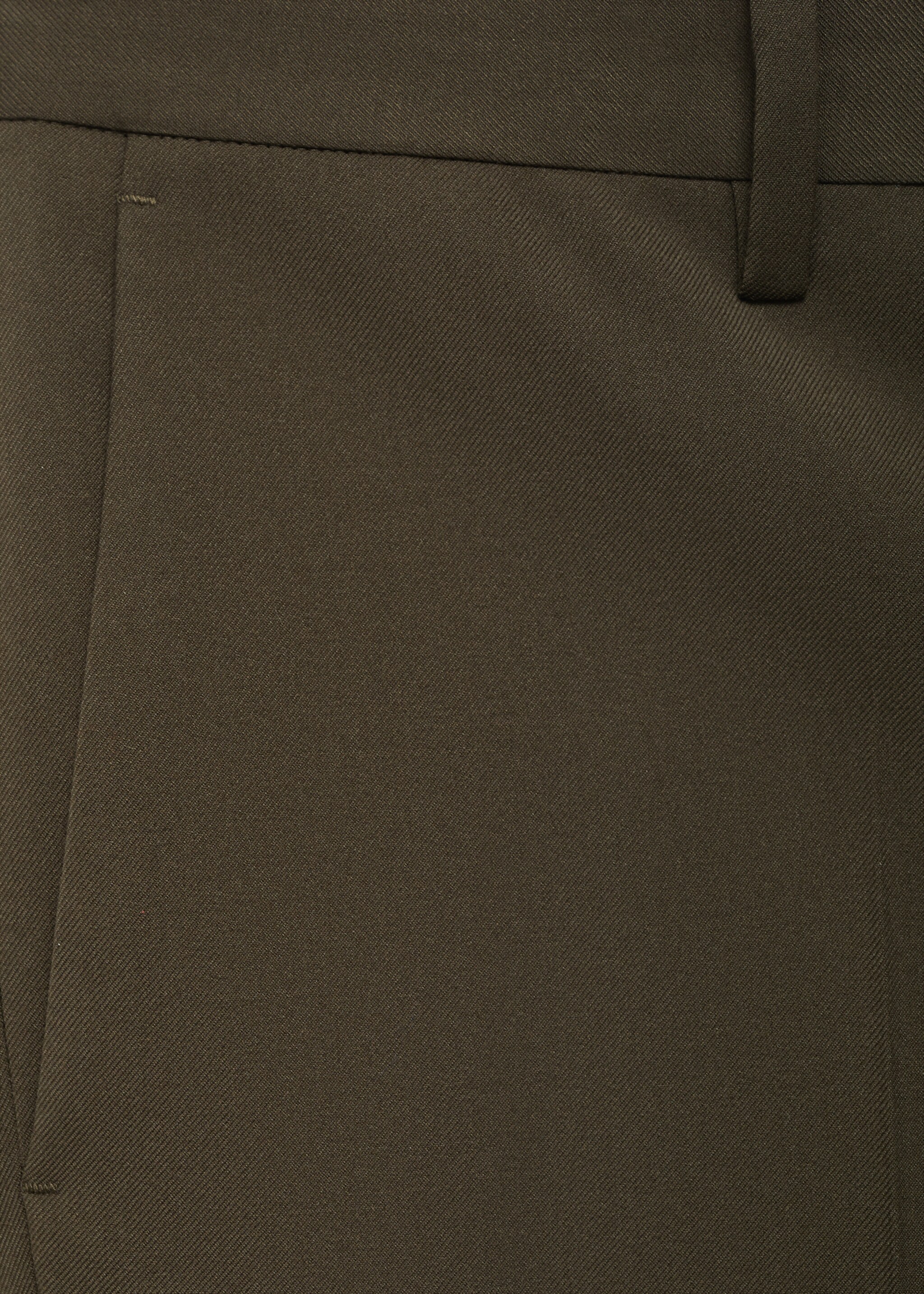 Milan slim-fit pantalon - Detail van het artikel 8, Kaki. Ref: 17005157-01.