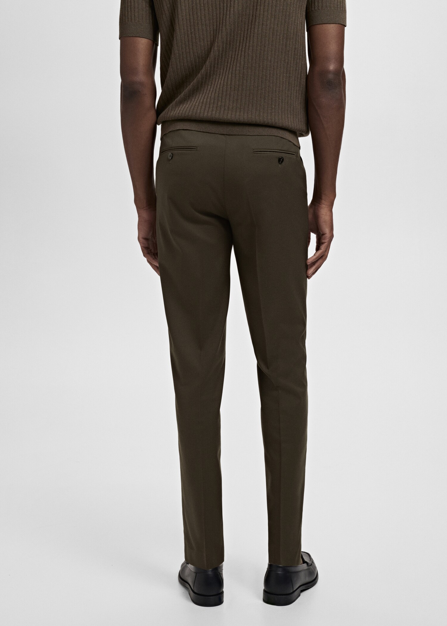 Milan slim-fit pantalon - Achterkant van het artikel