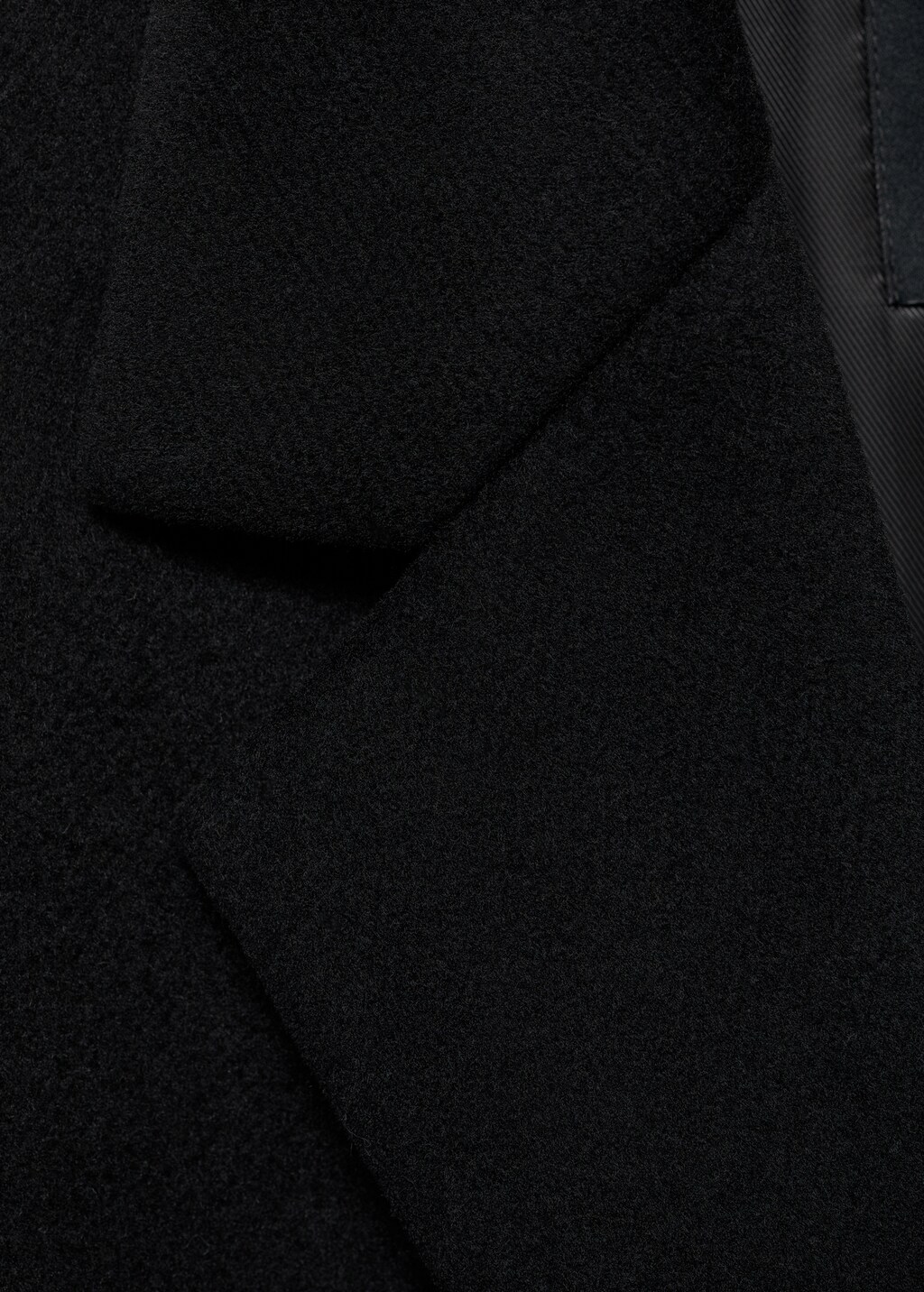 Double-breasted wool coat