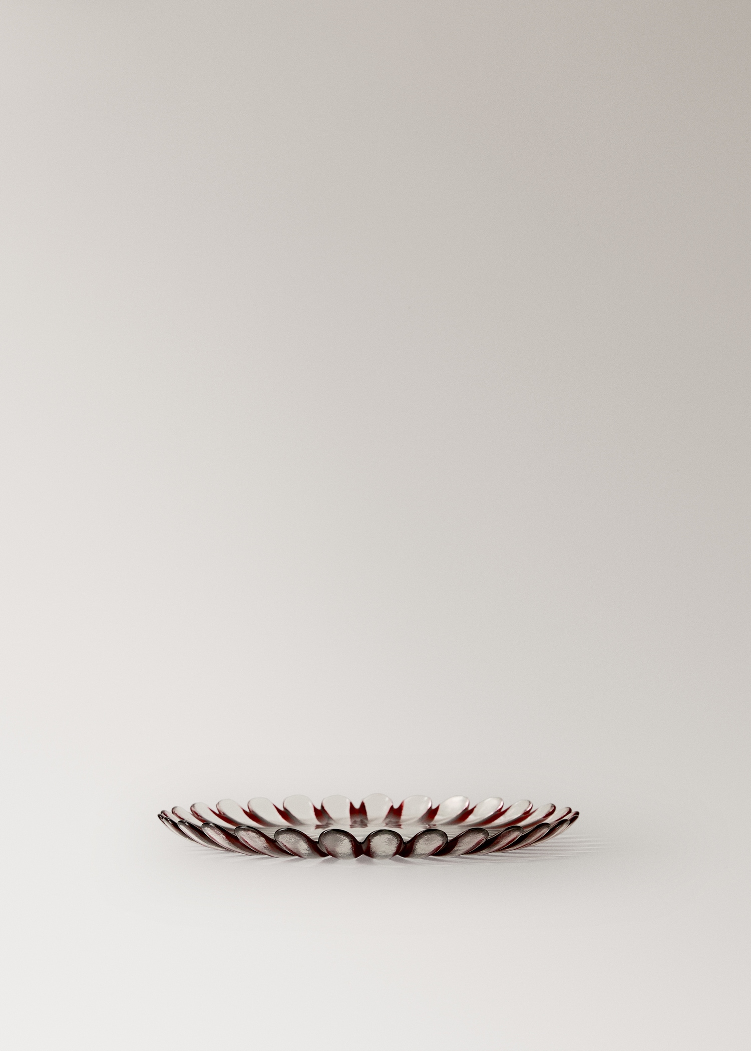 Πιάτο γλυκού γυάλινο με σπιράλ μοτίβο - Λεπτομέρεια του προϊόντος 1