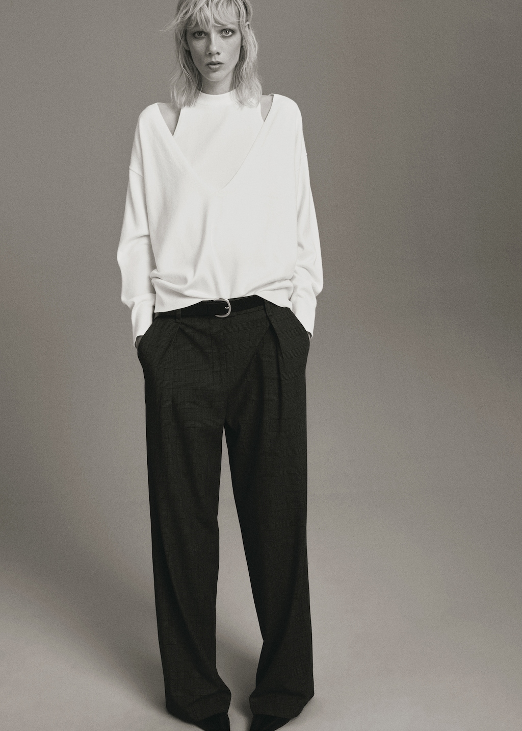 Oversized combined sweater