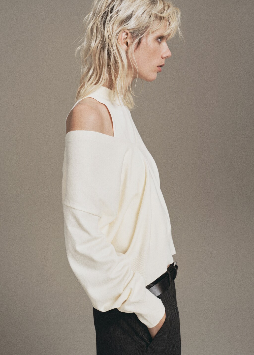 Oversized combined sweater