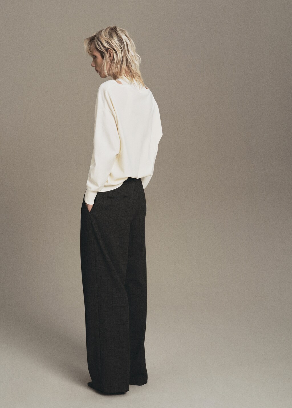 Oversized combined sweater