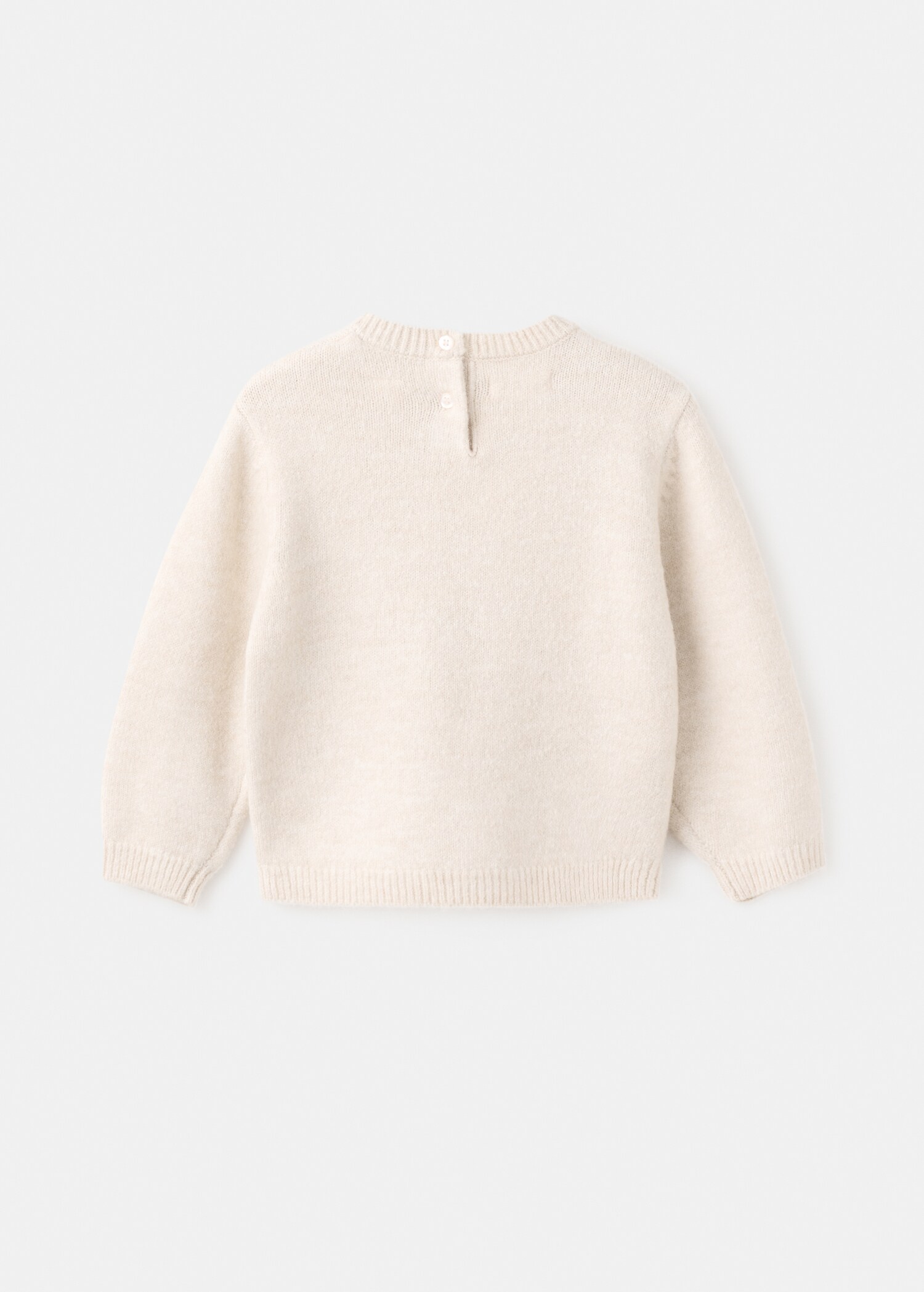 Christmas-print knitted sweater - Reverse of the article