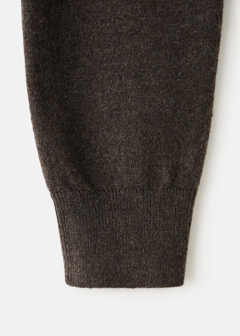 Fine-knit V-neck sweater