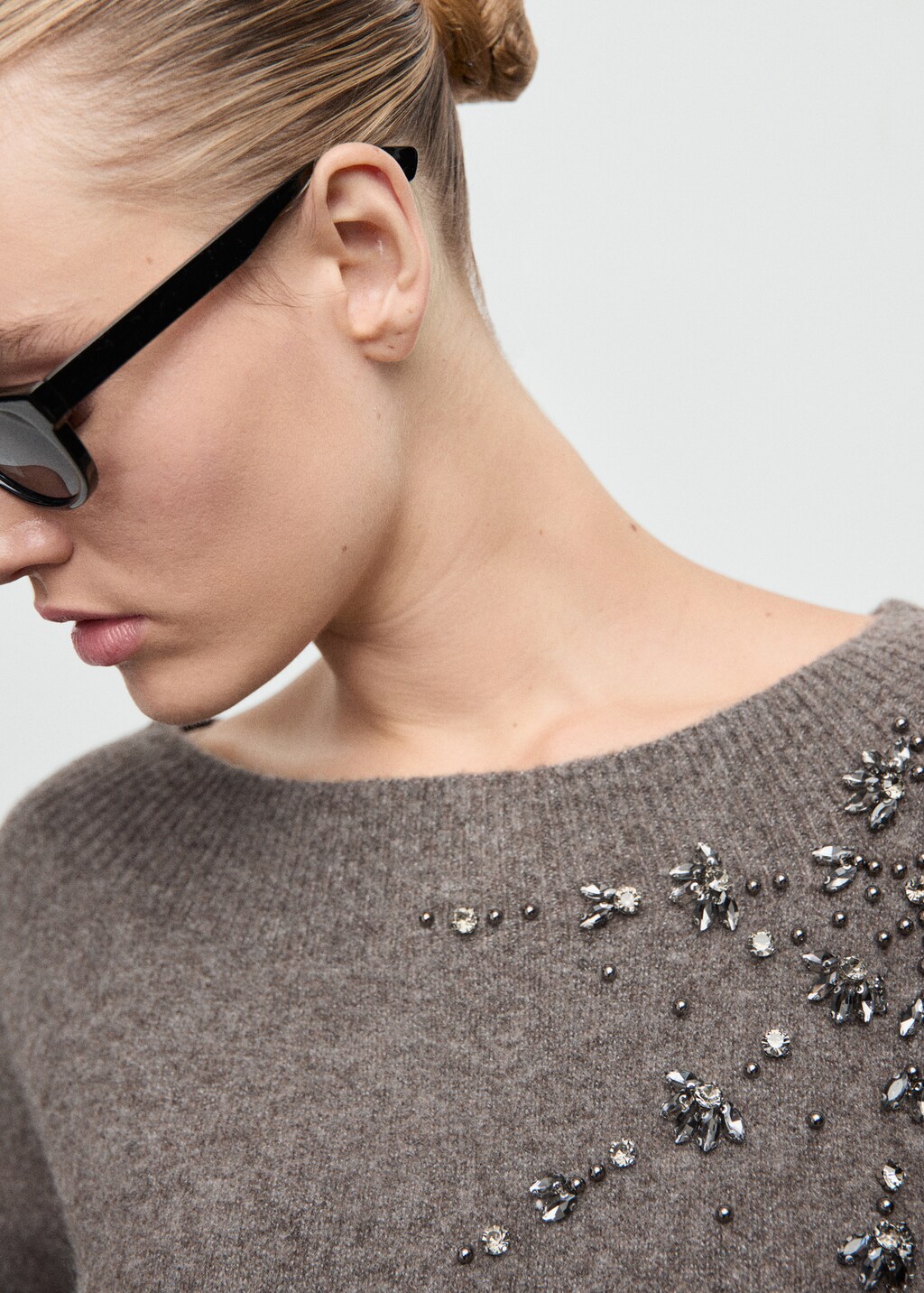 Crystal detail sweatshirt