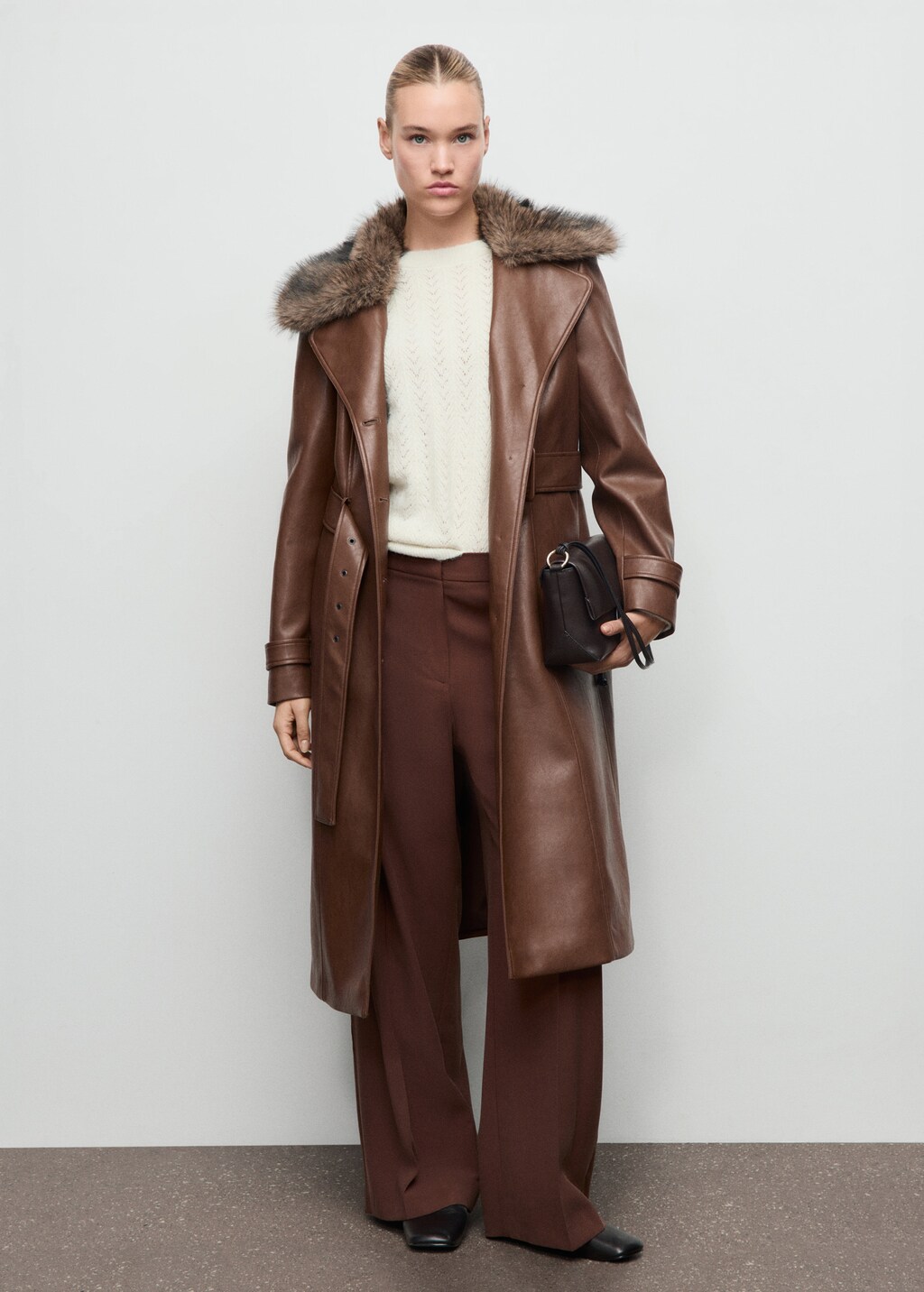 Cable-knit lurex sweater