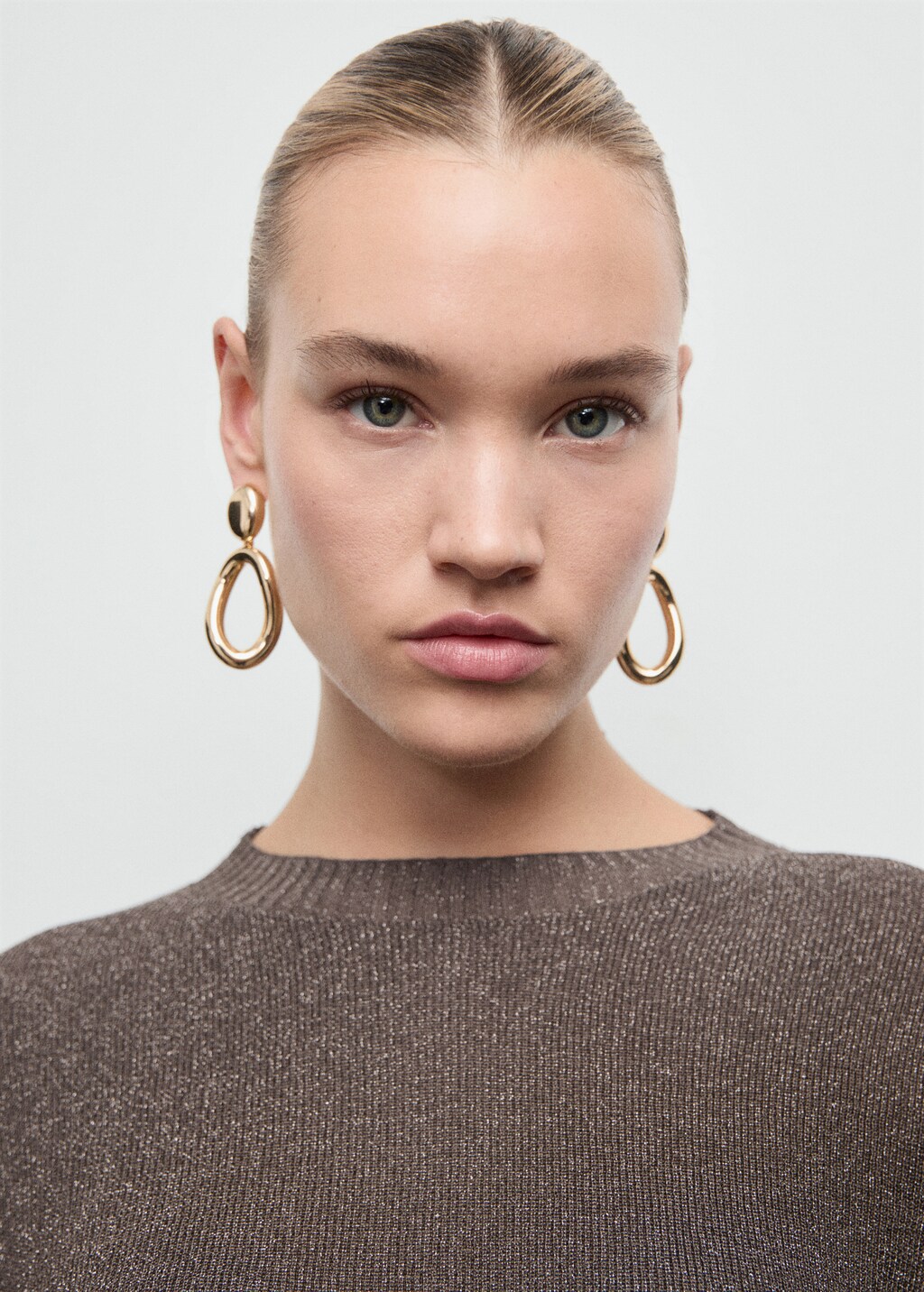 Fine-knit lurex sweater