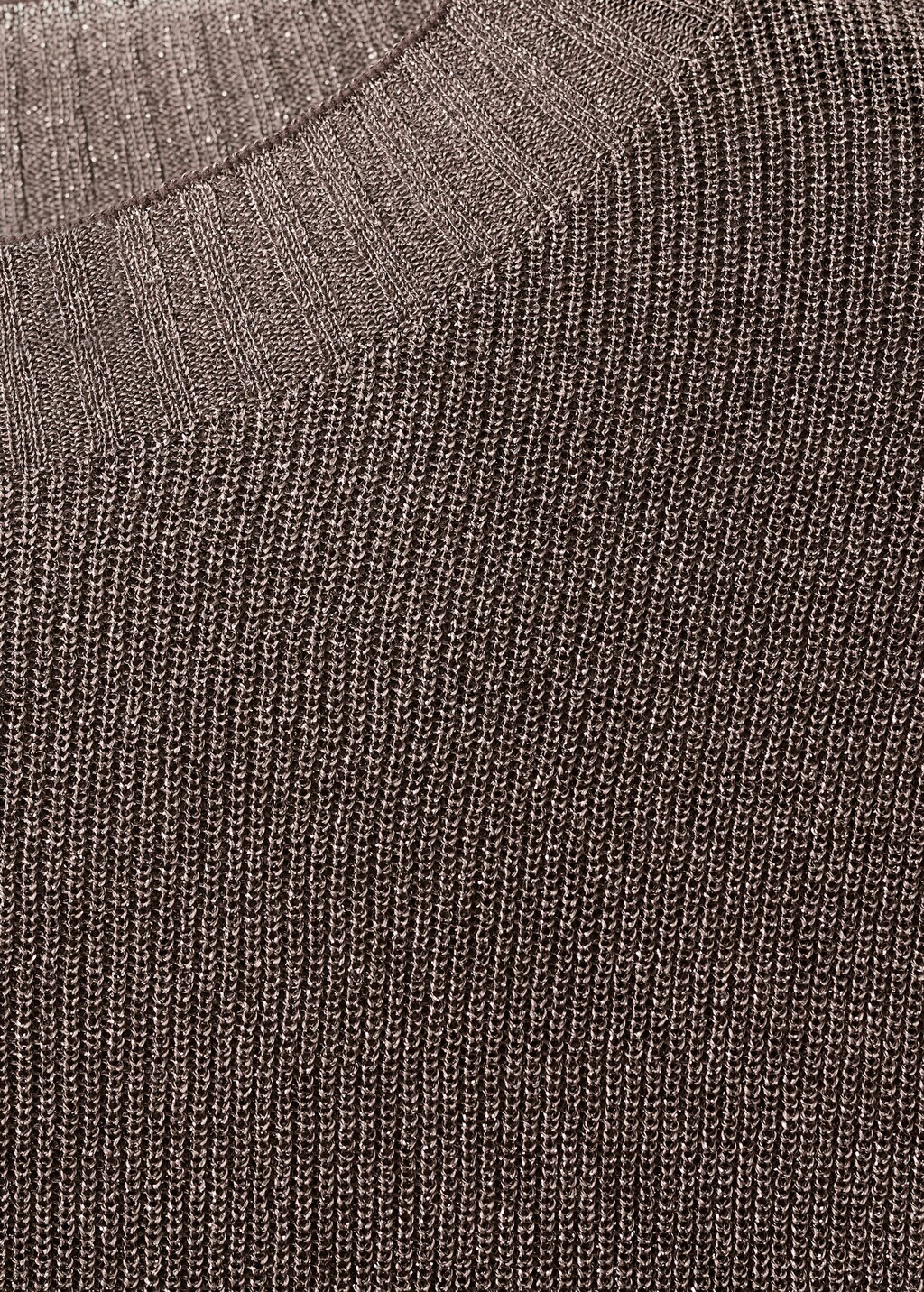 Fine-knit lurex sweater