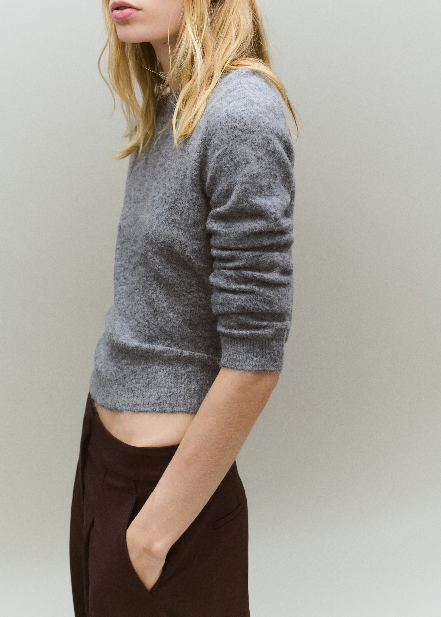 Knitted wool blend sweater - Details of the article 4