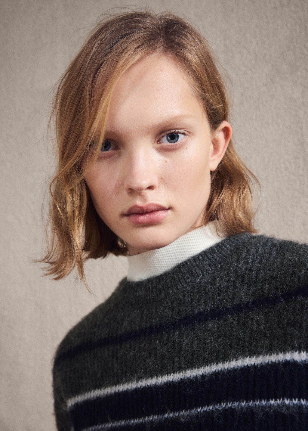 Knit striped sweater