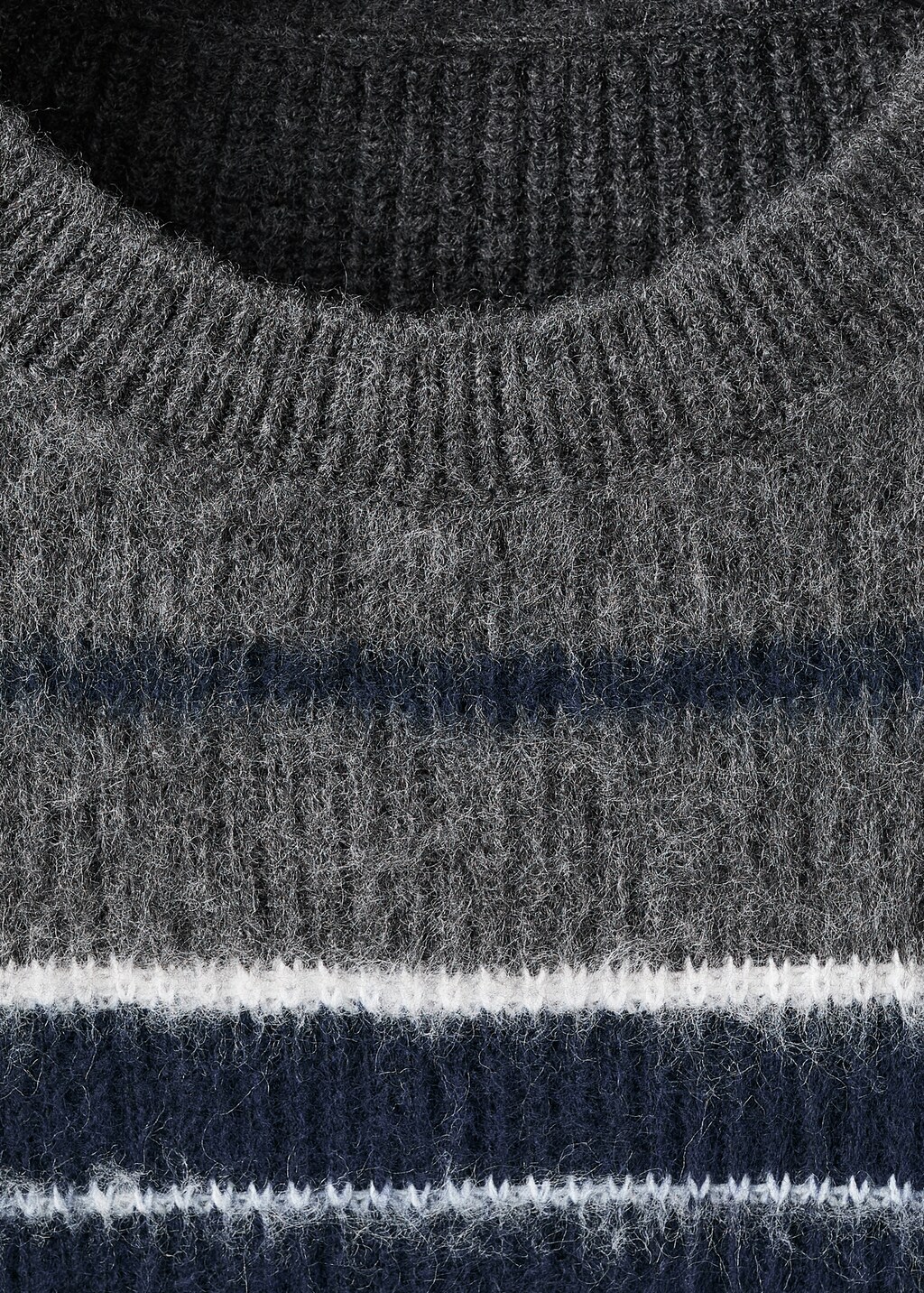 Knit striped sweater