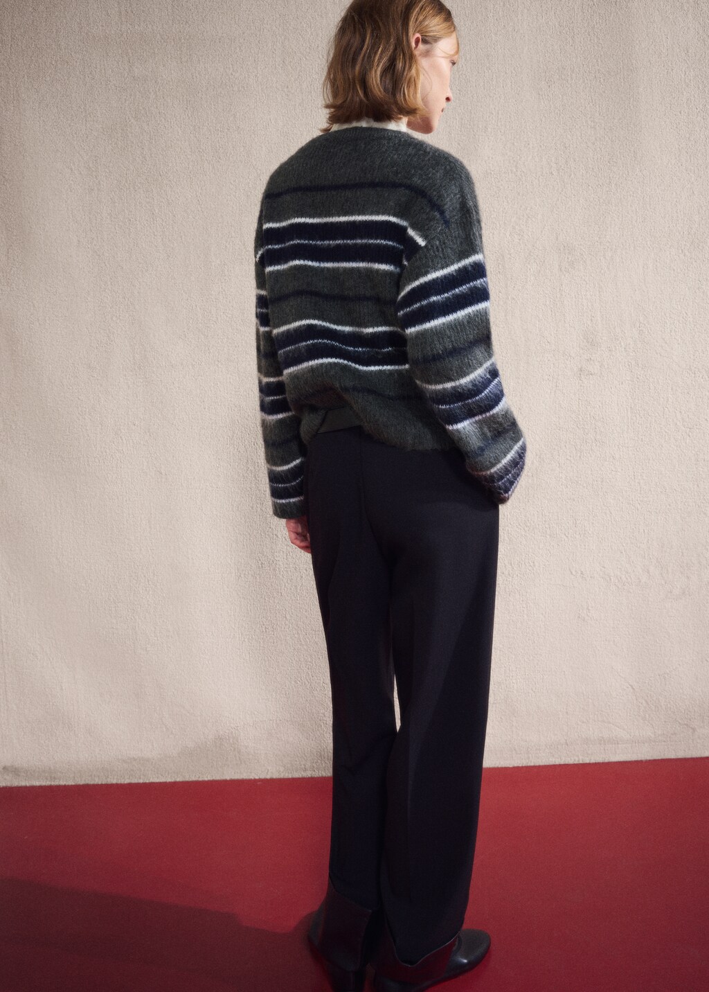 Knit striped sweater