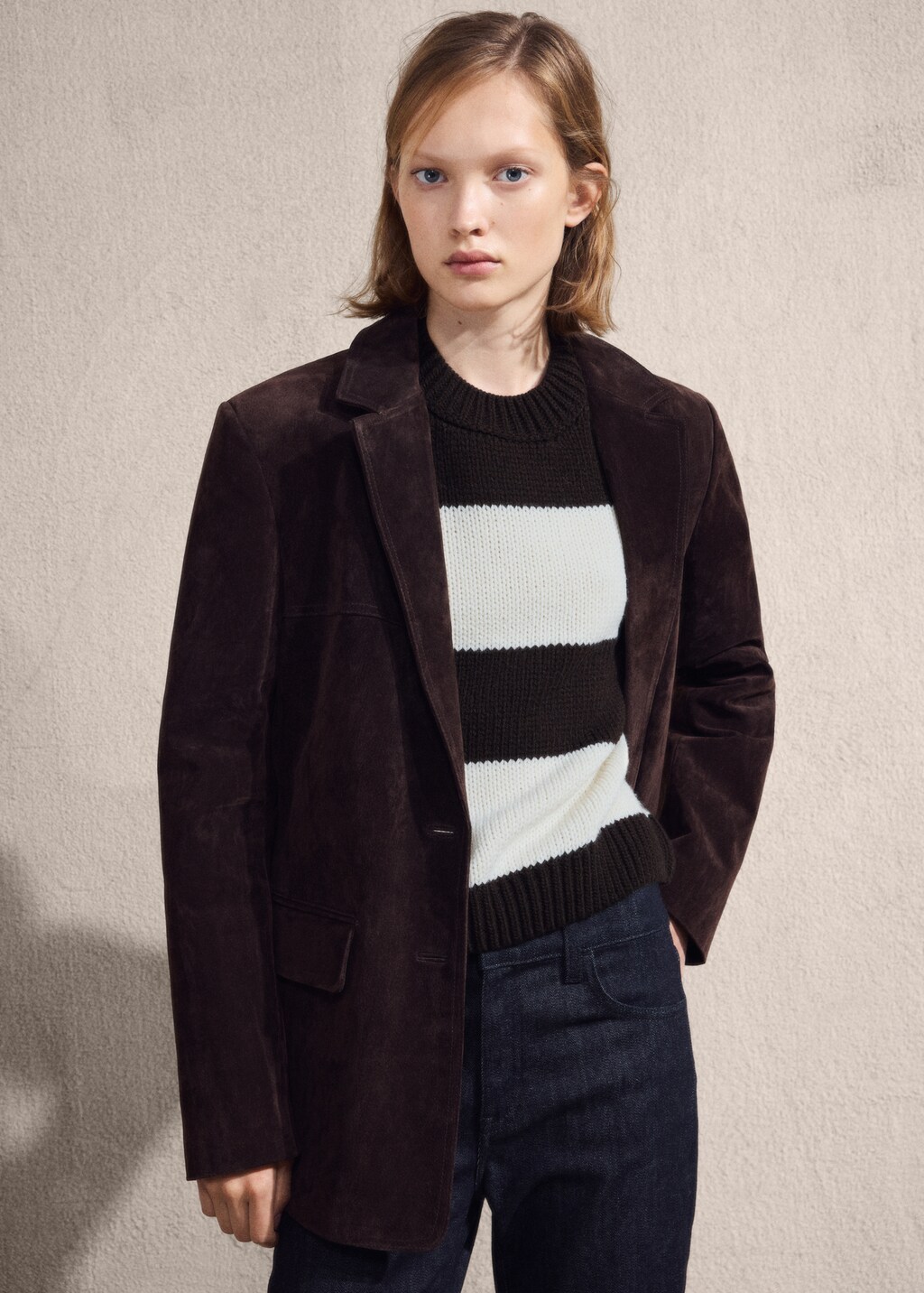 Knit striped sweater