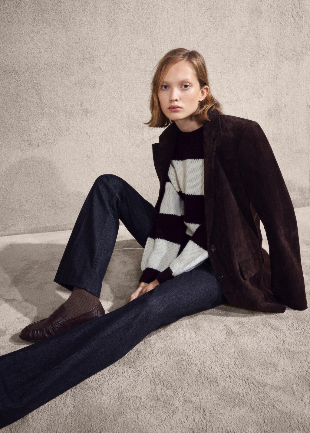 Knit striped sweater