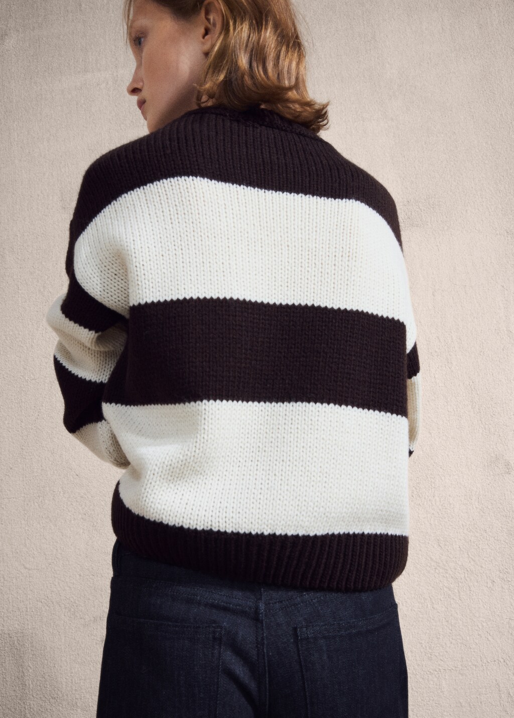 Knit striped sweater