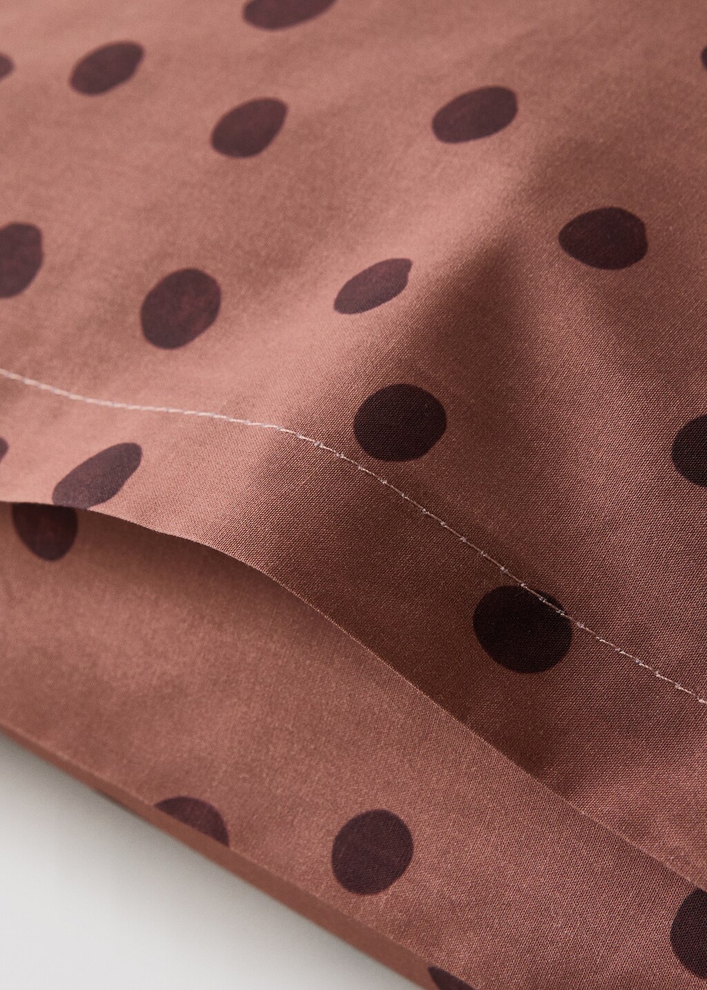 Two pillowcases cotton percale 200 thread count polka dot print 50x75 cm