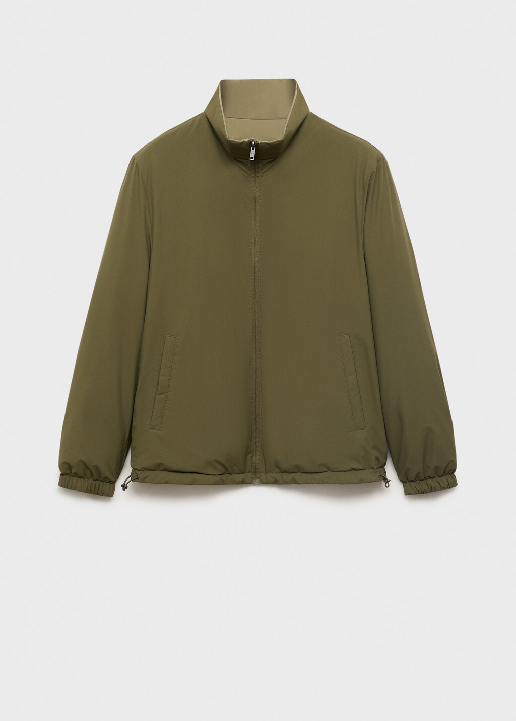 reversible quilted water-repellent jacket