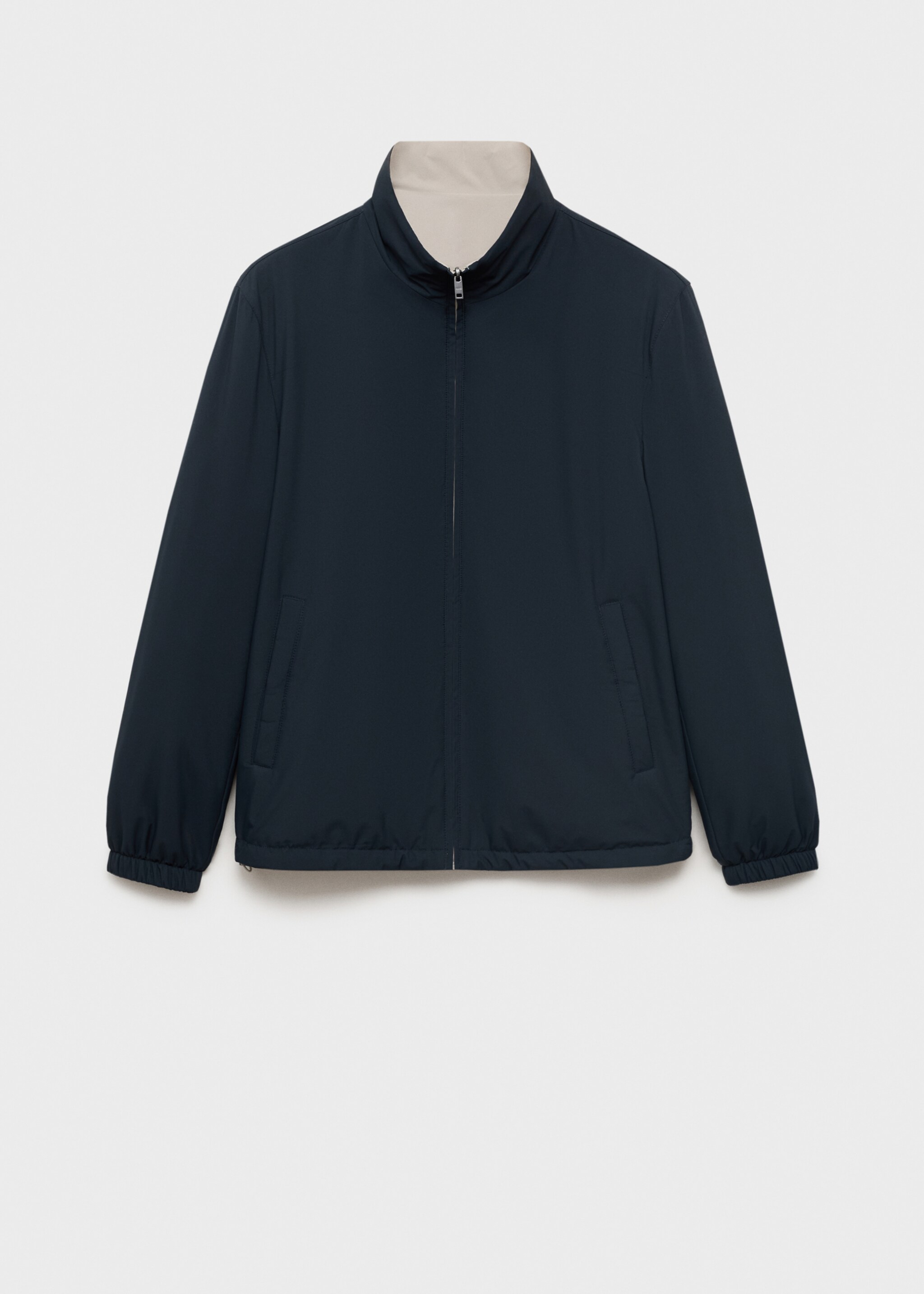 Wendbare wasserabweisende Steppjacke - Artikel ohne Model, Marineblau. Ref: 17015141-01.