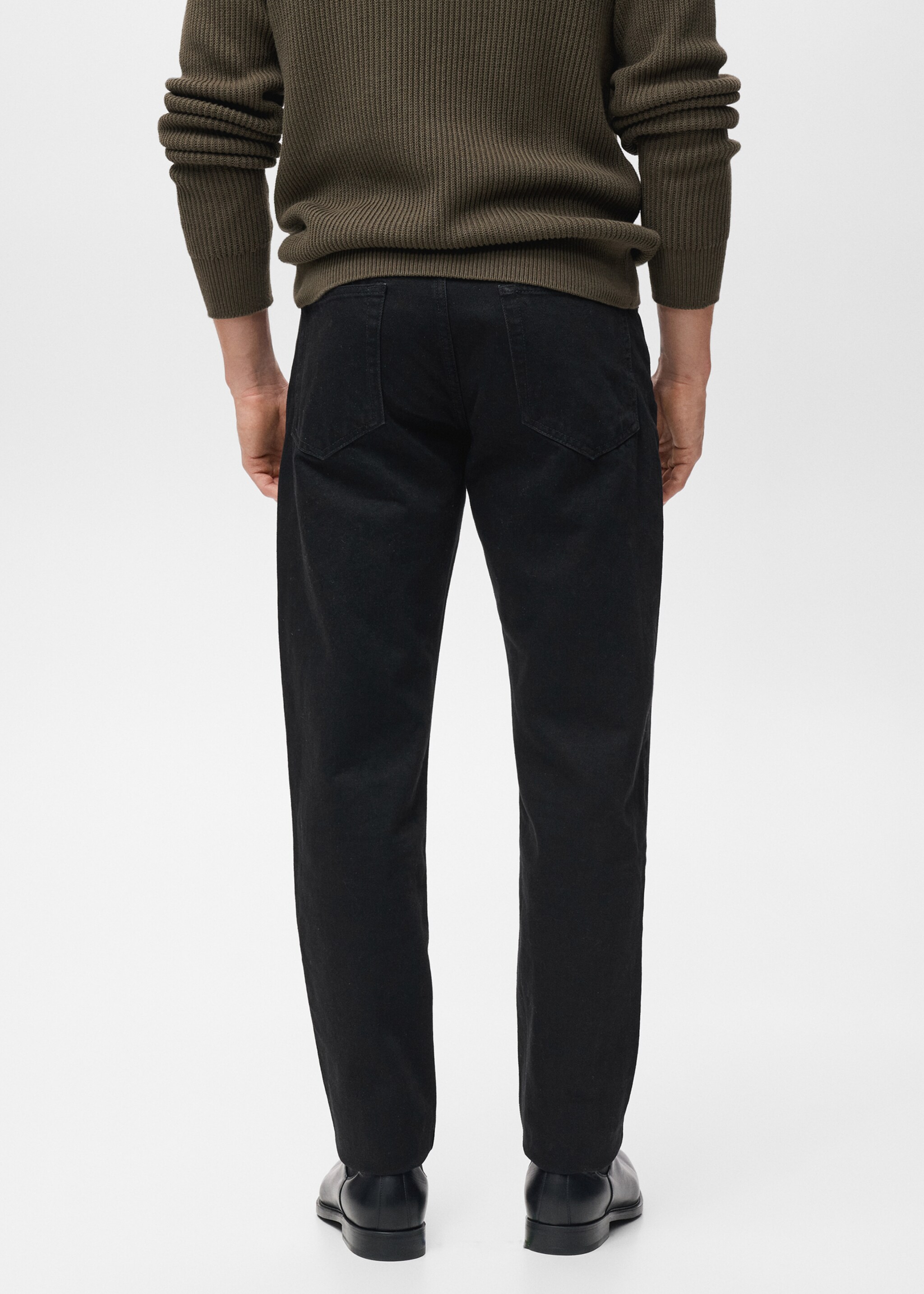 Bob regular-fit jeans - Reverse of the article, Black denim. Ref: 17015145-01.