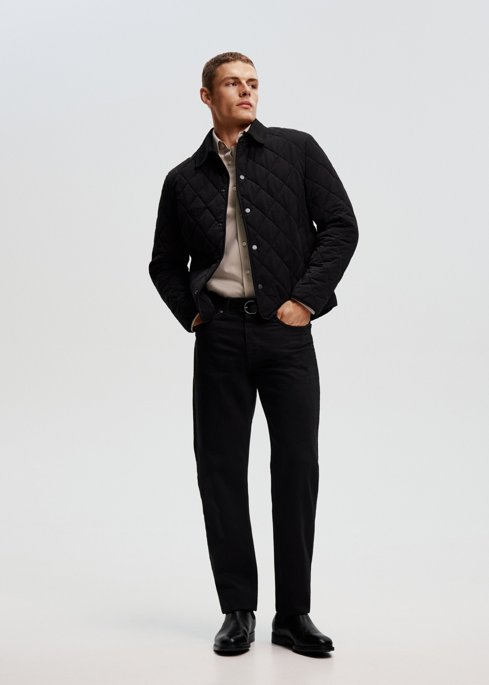 Jeans Bob regular fit - Detalle del artículo 5, Denim negro. Ref: 17015145-02.