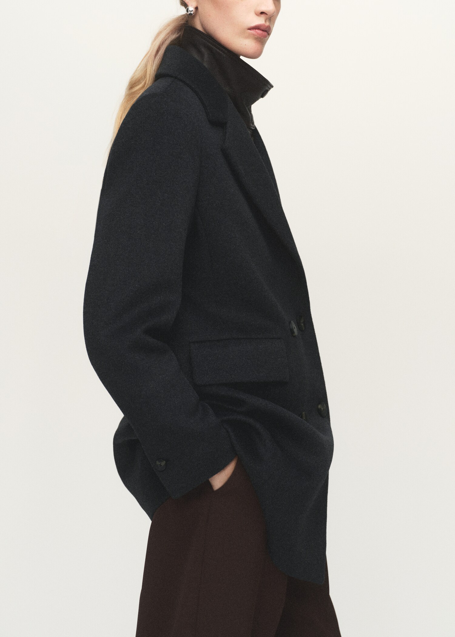 Manteau en laine à double boutonnage - Détail de l'article 4