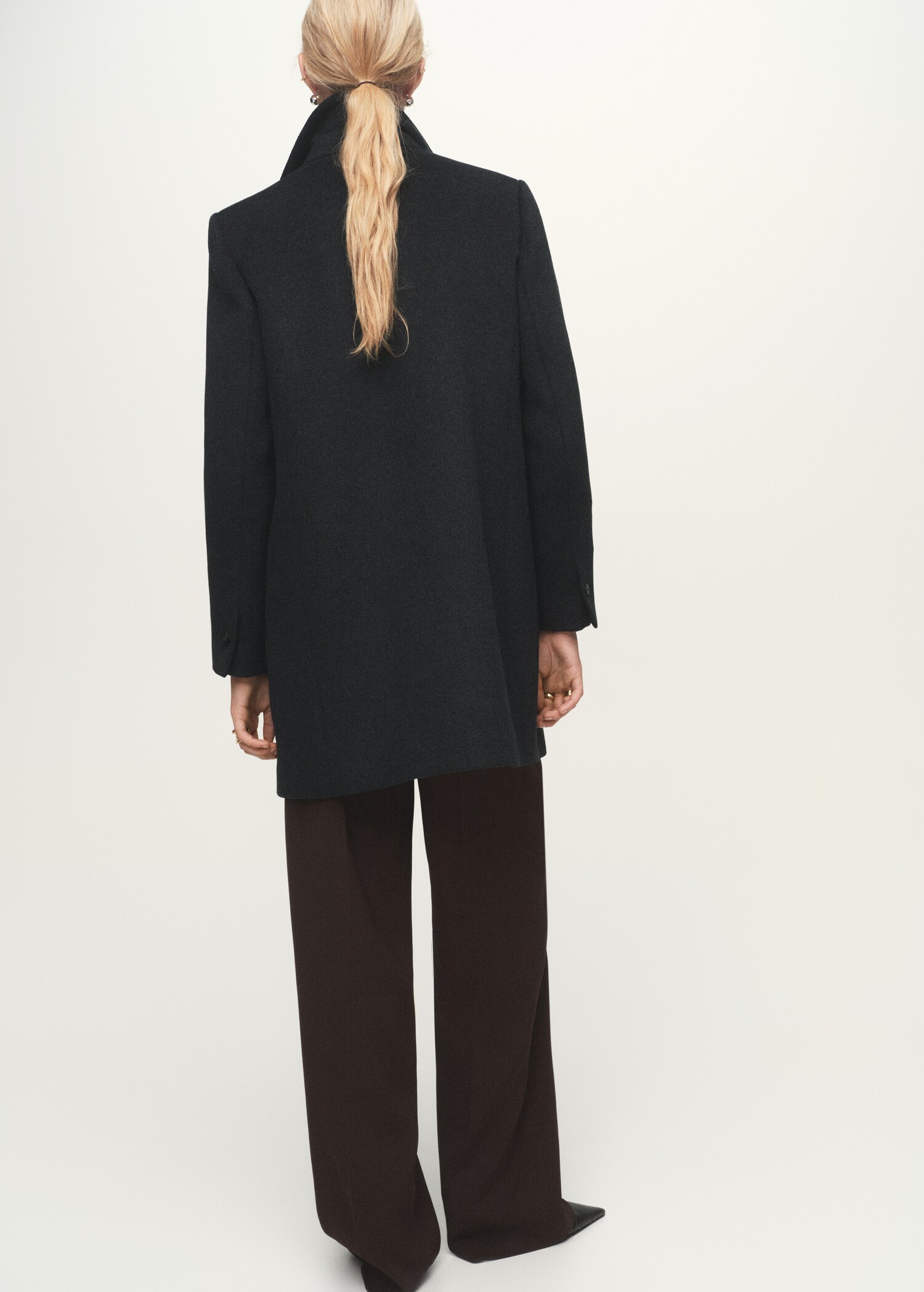Manteau en laine à double boutonnage - Verso de l’article