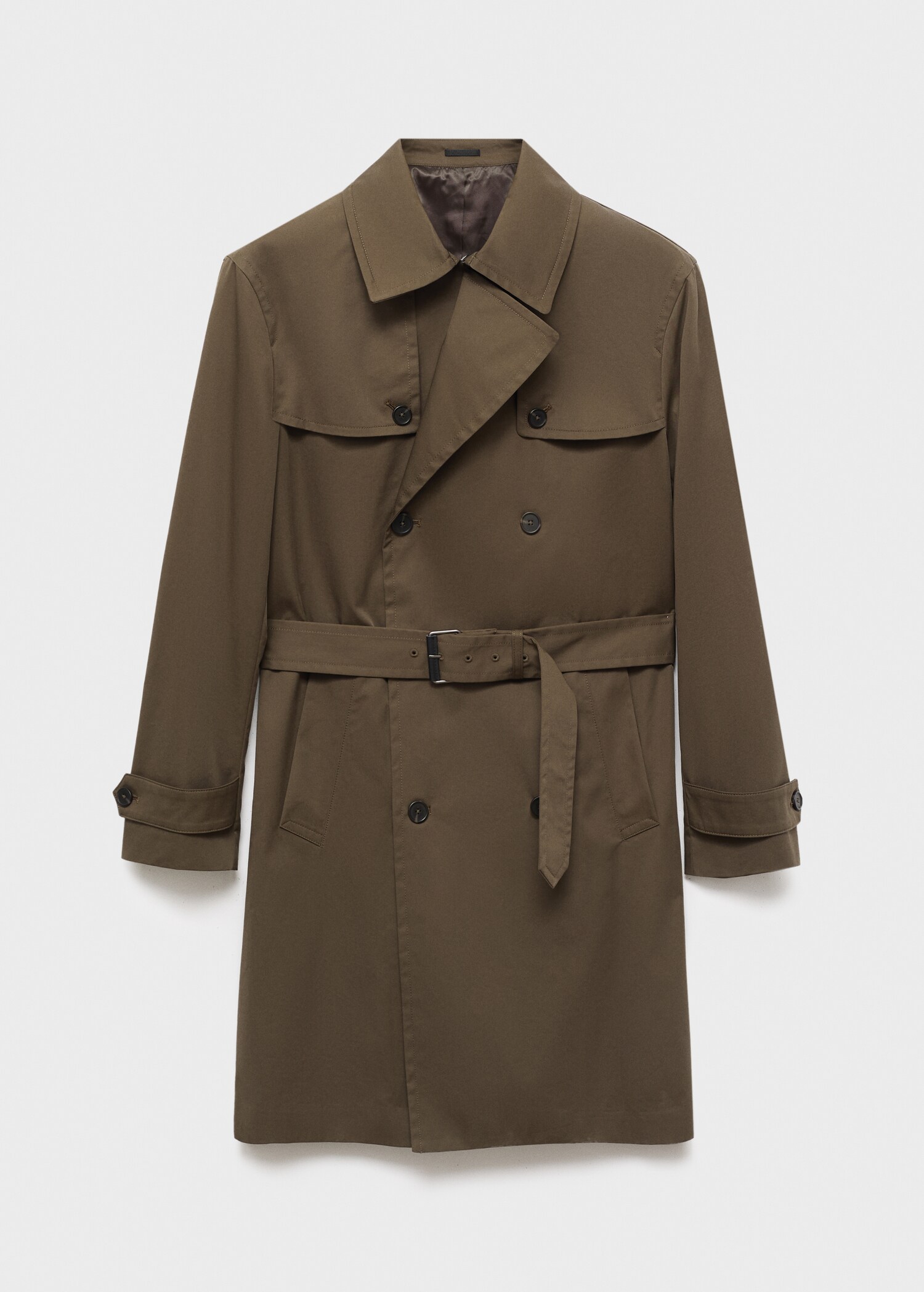 Water-repellent belted trench coat - Article without model