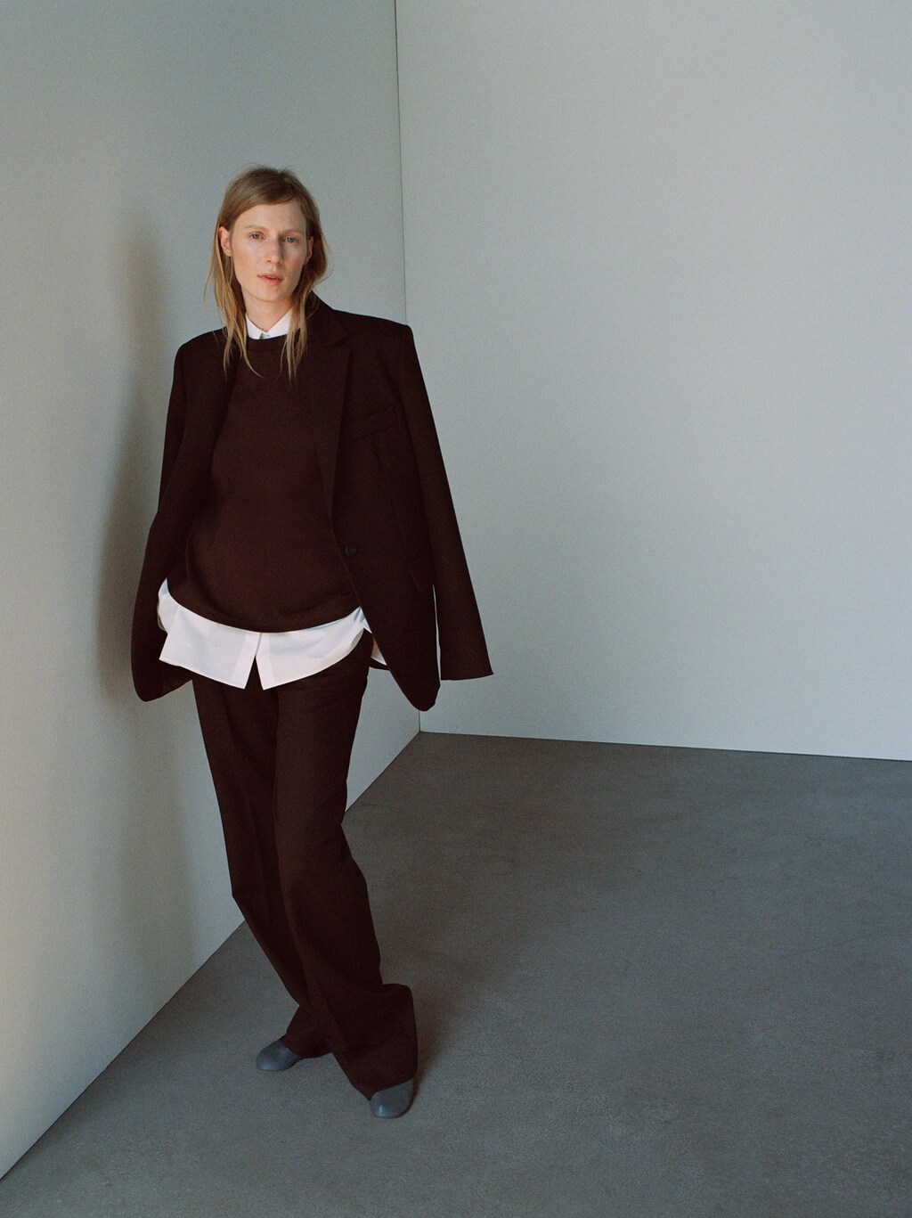 100% wool suit trousers