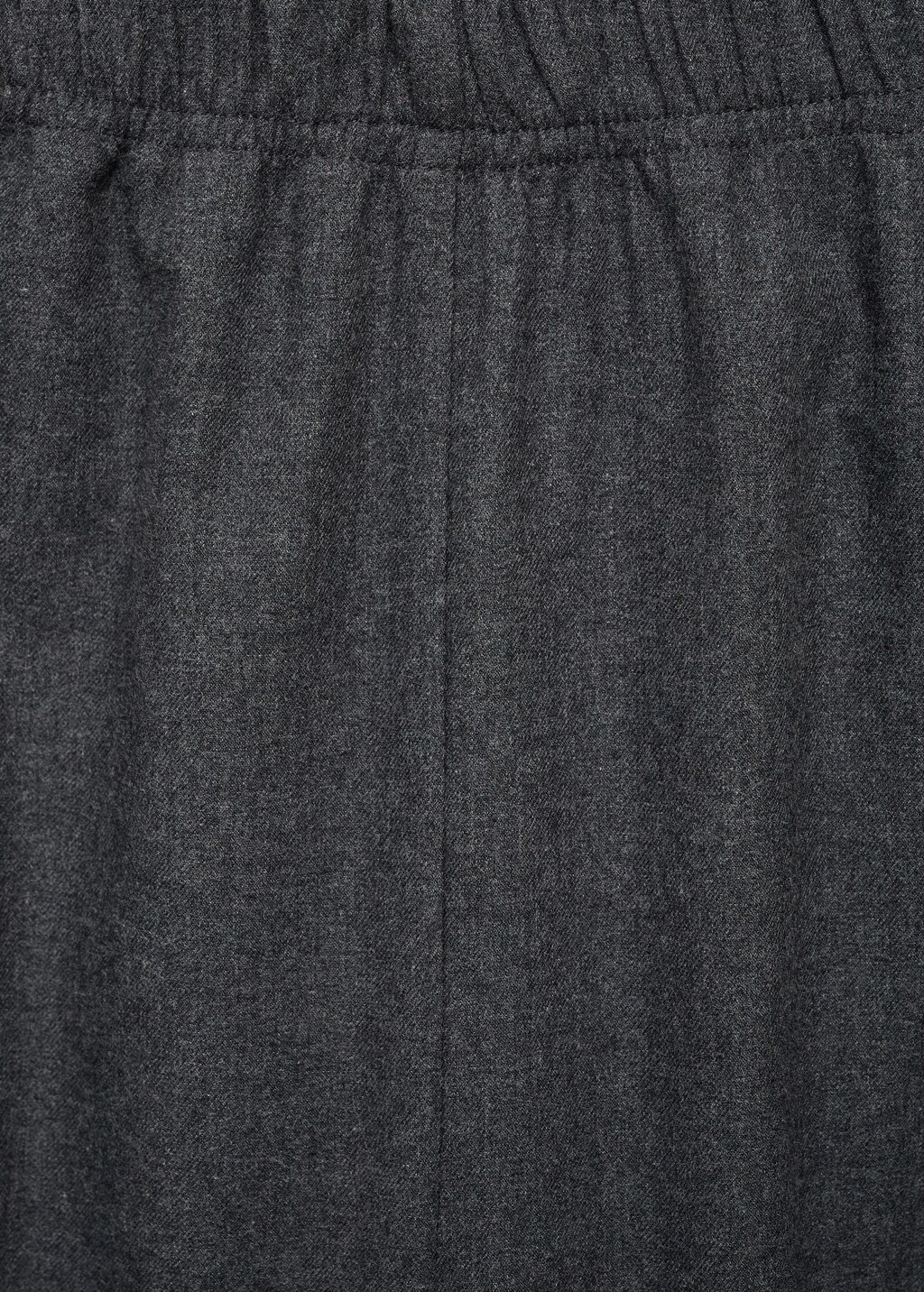 Cotton flannel pants with contrasting piping