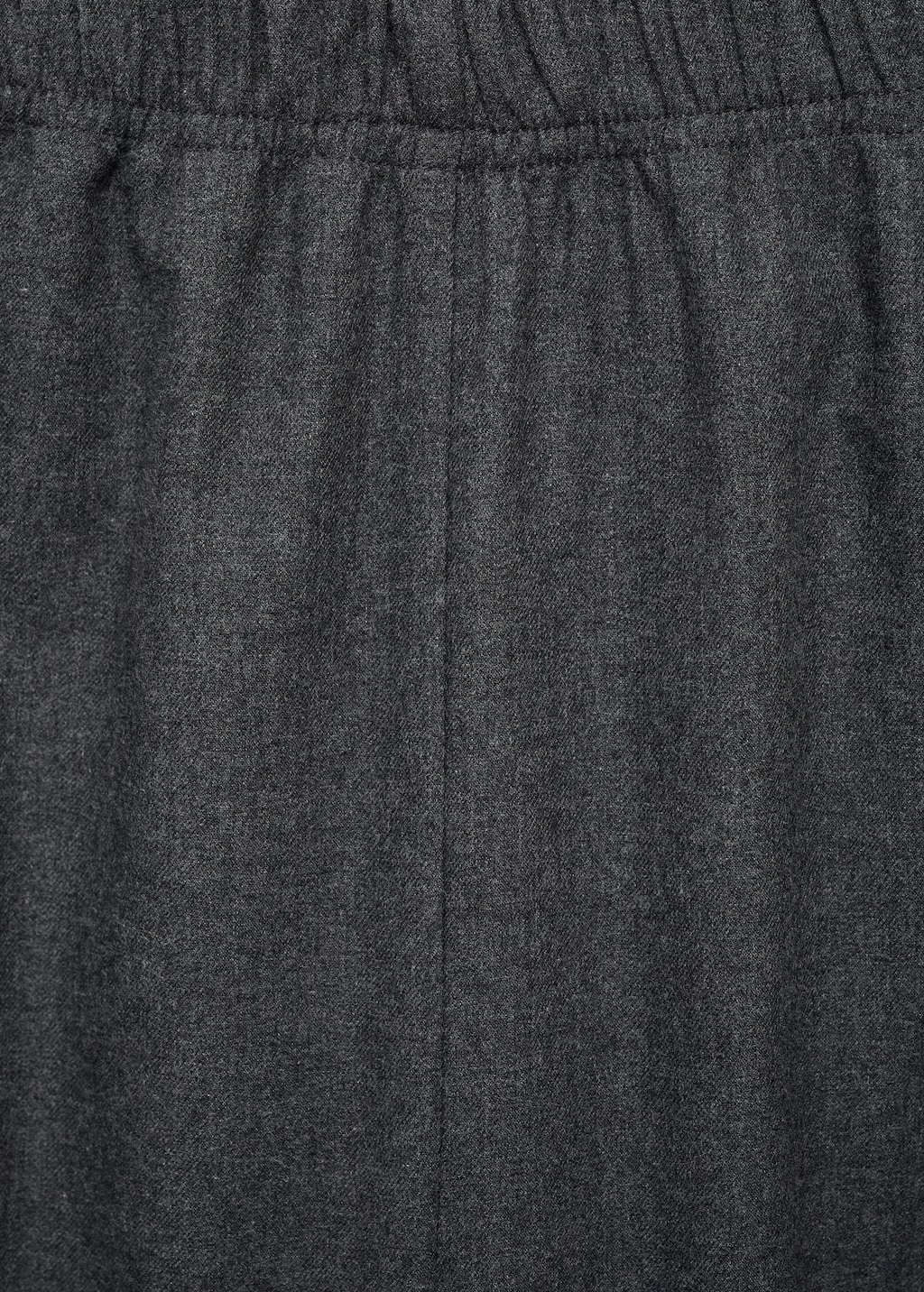 Cotton flannel pants with contrasting piping