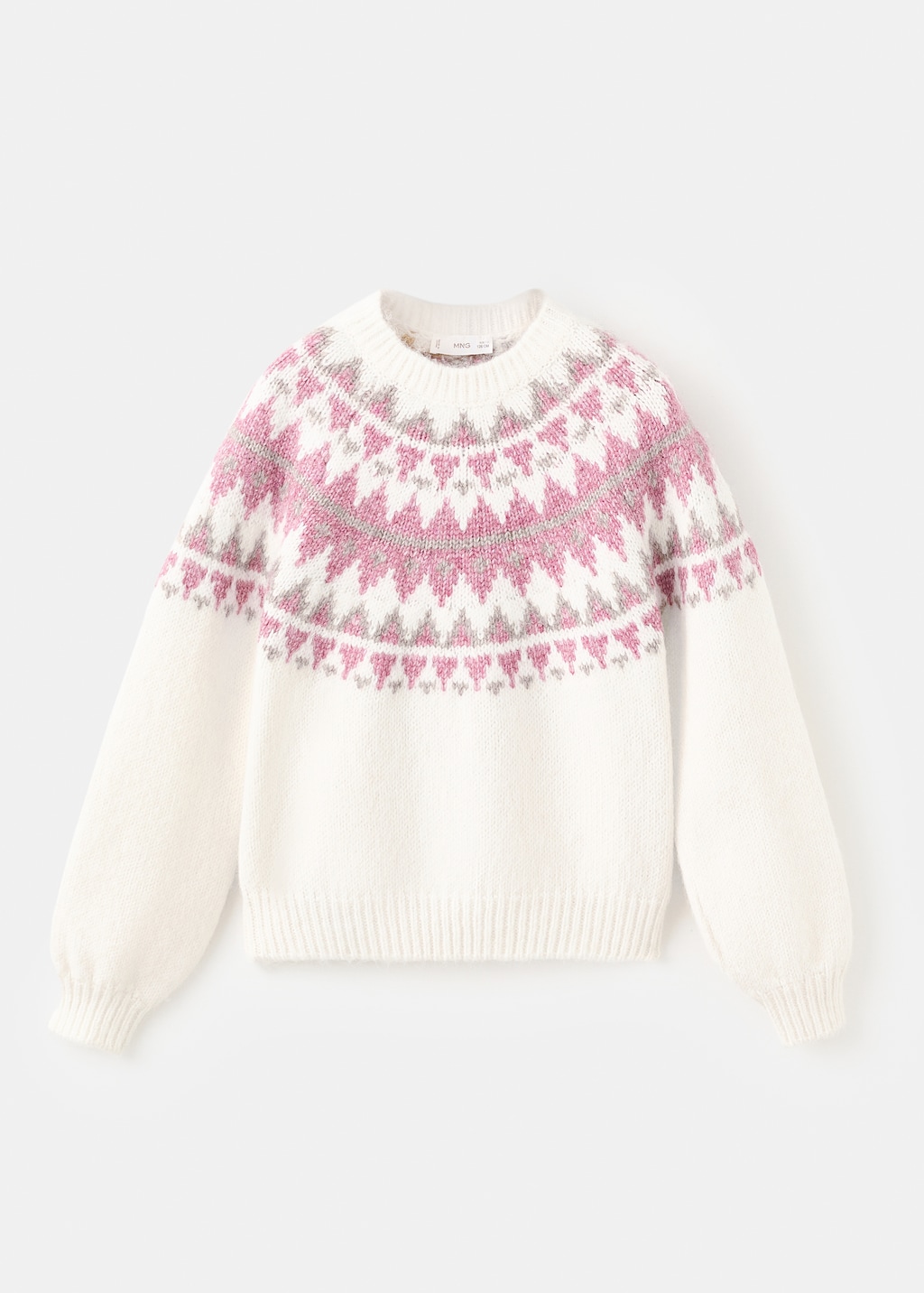 Jacquard knitted sweater