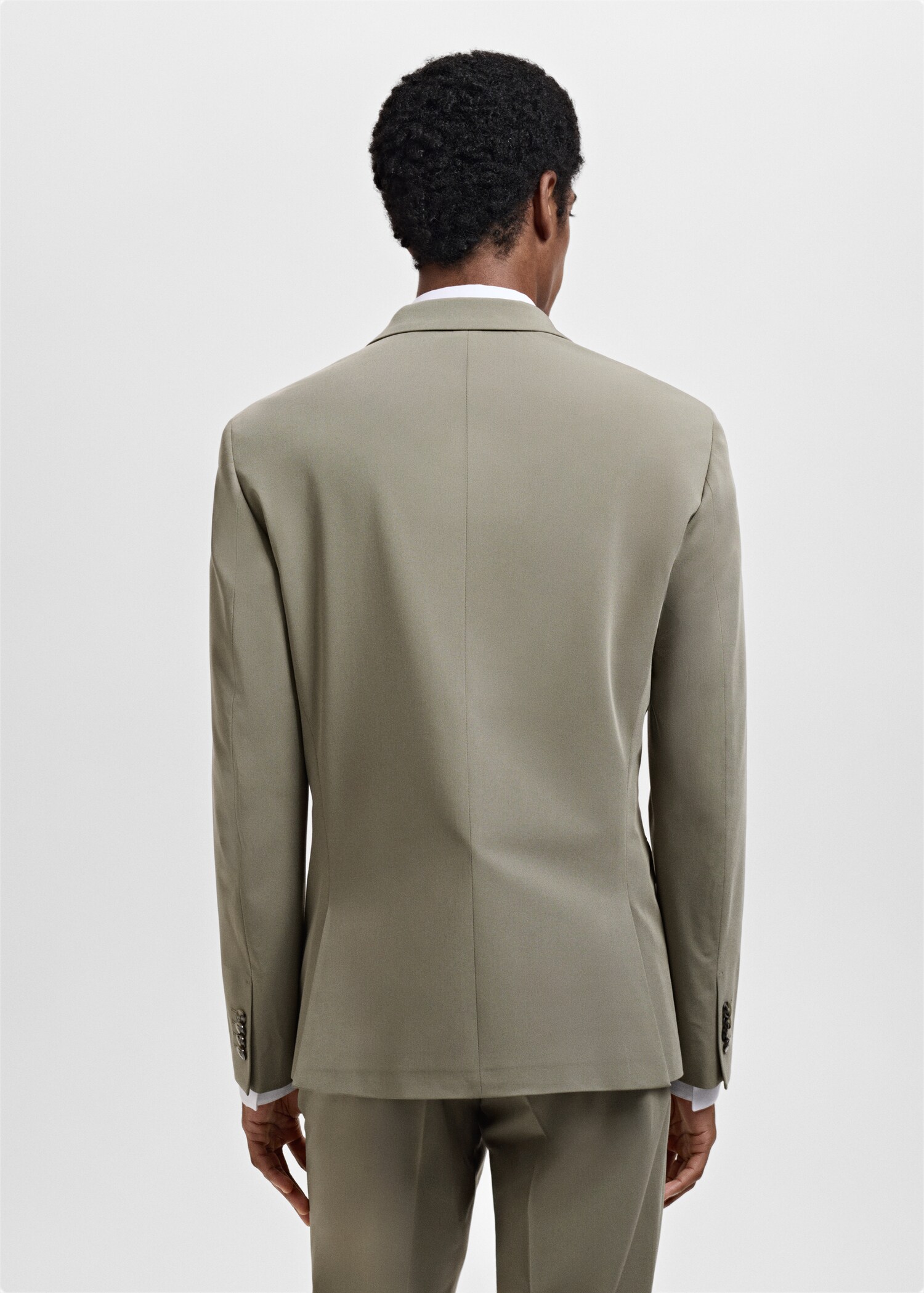 Super slim-fit suit jacket in stretch fabric - Reverse of the article