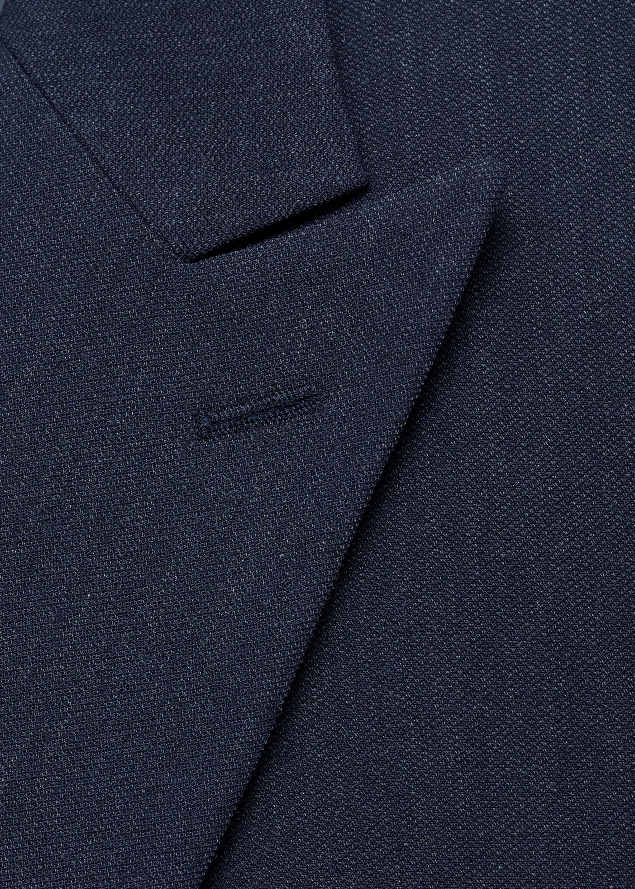 Monaco double-breasted slim-fit suit jacket - Details of the article 0